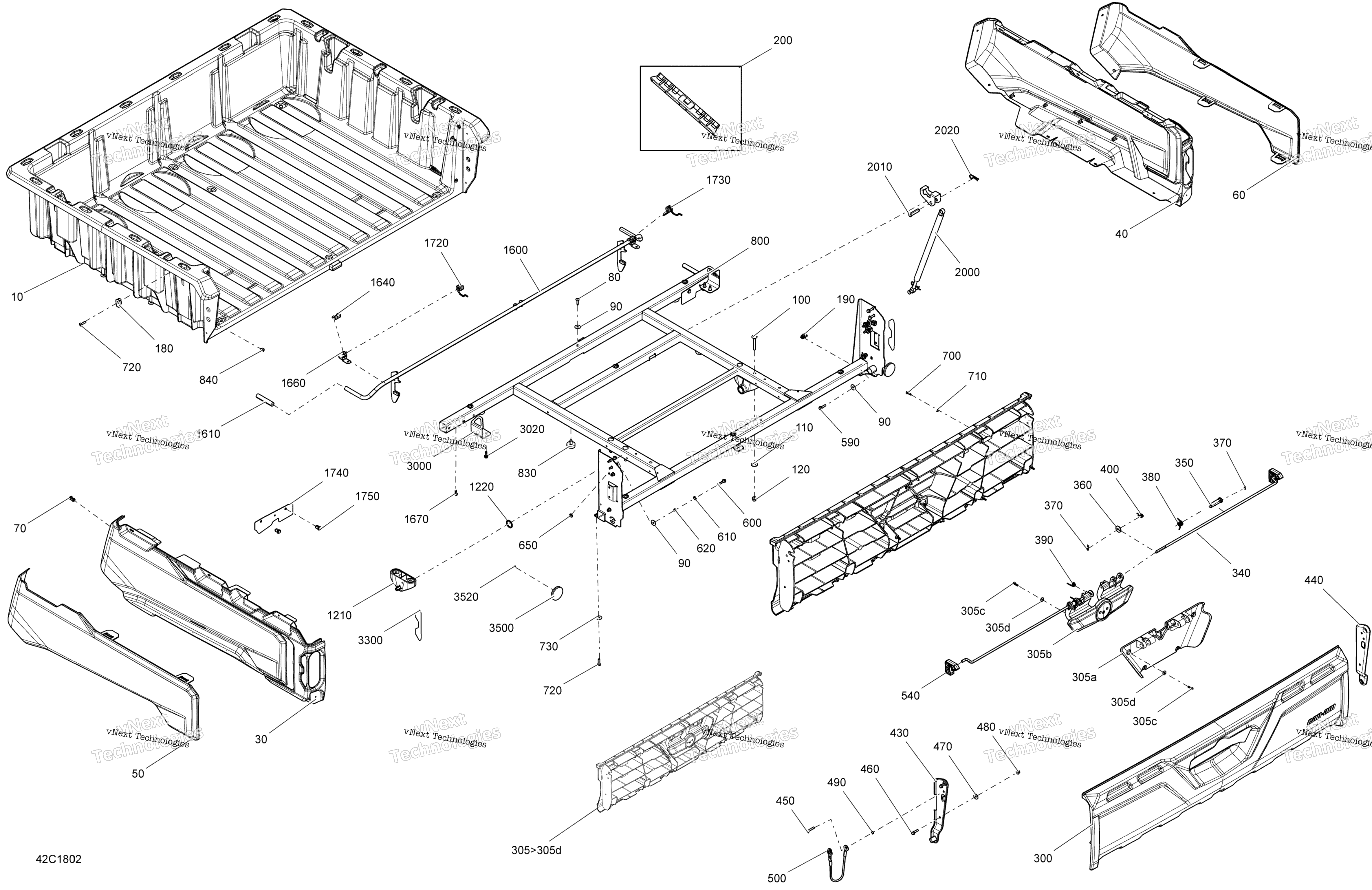 Задняя часть Cargo Box Traxter