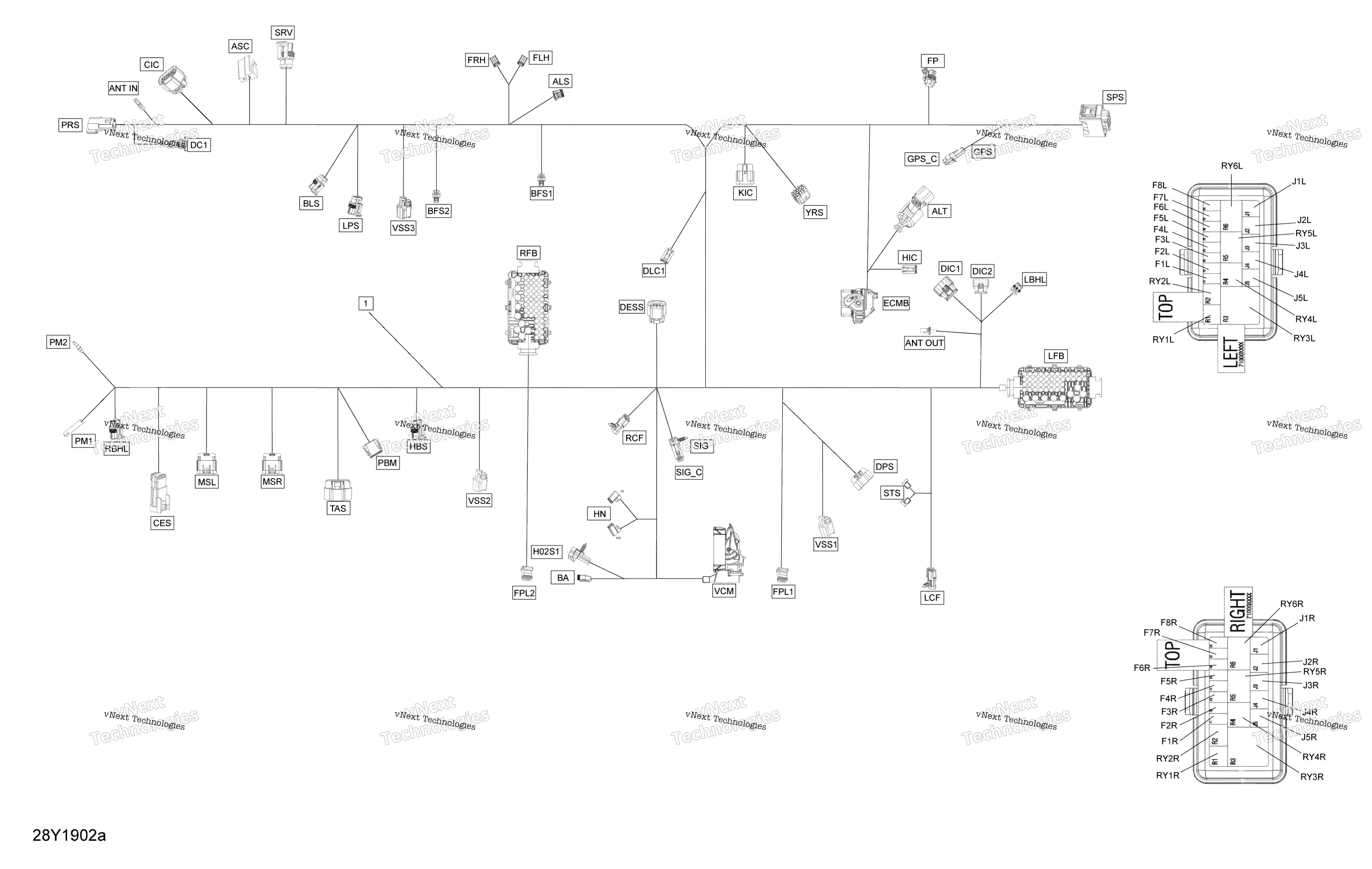 Электрооборудование Harness Main - 710006044