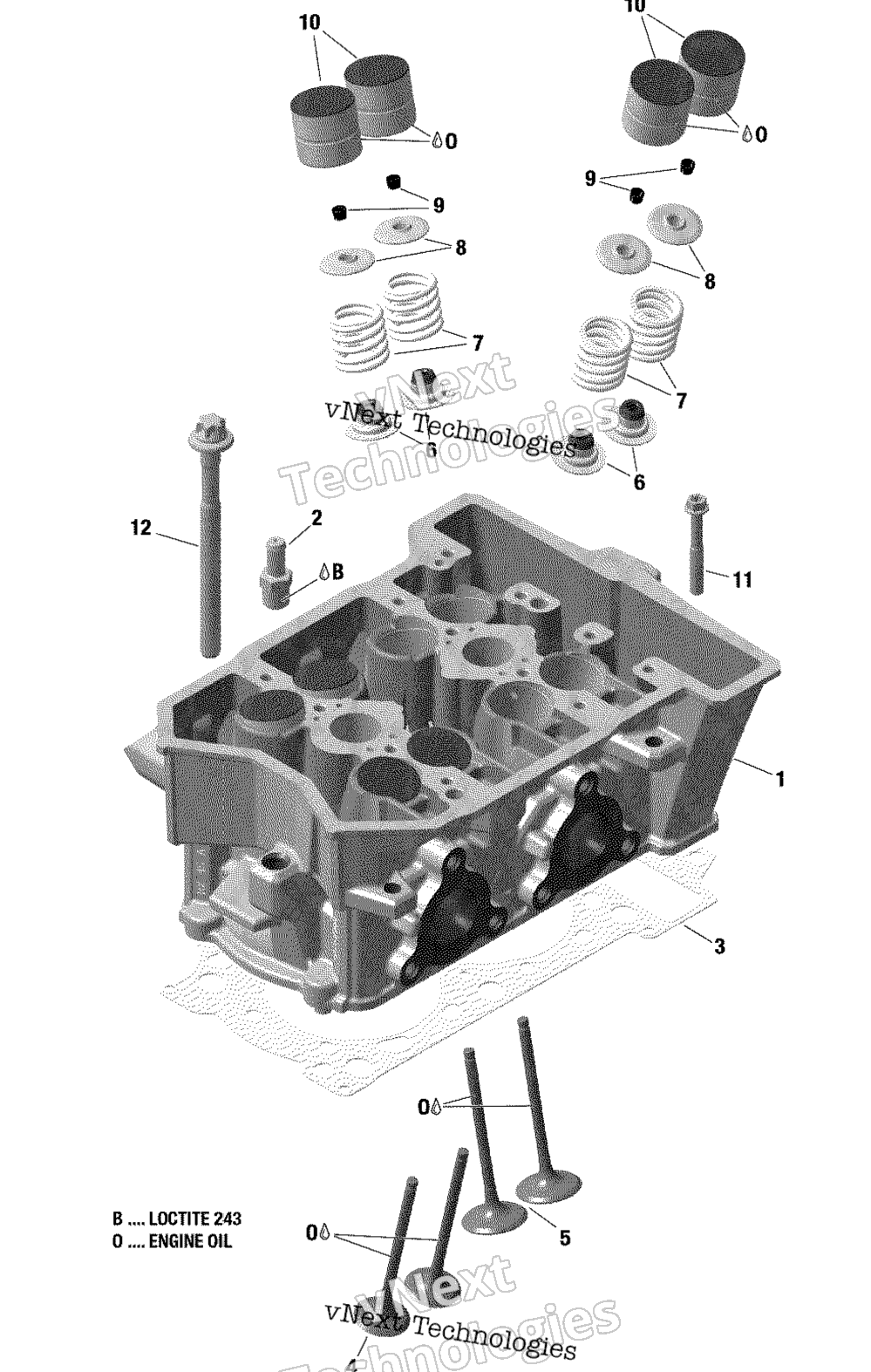 Двигатель - Cylinder Head - 600 Ace