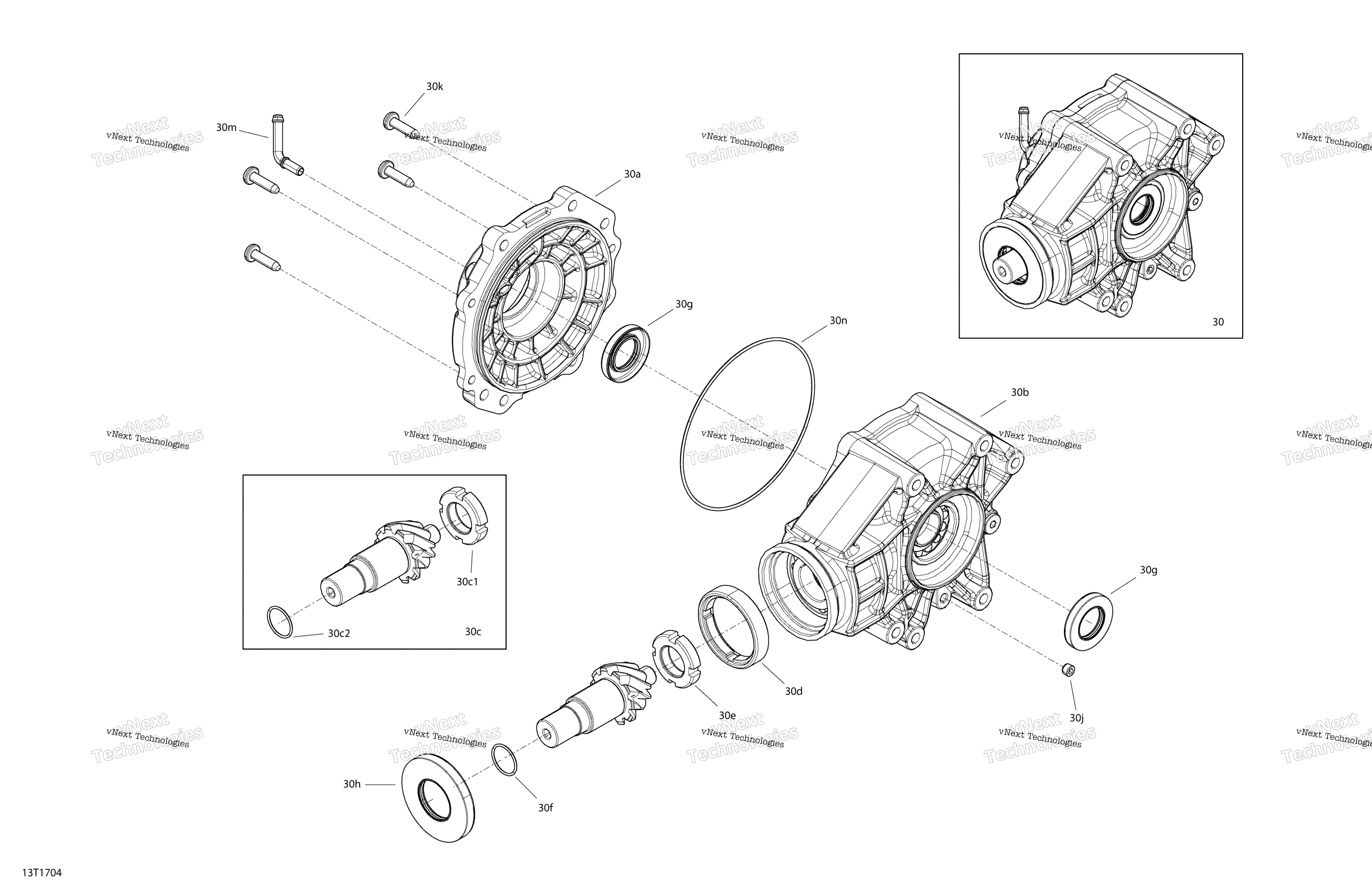 Drive, задний Renegade задний Differential пакет Xmr 1000R