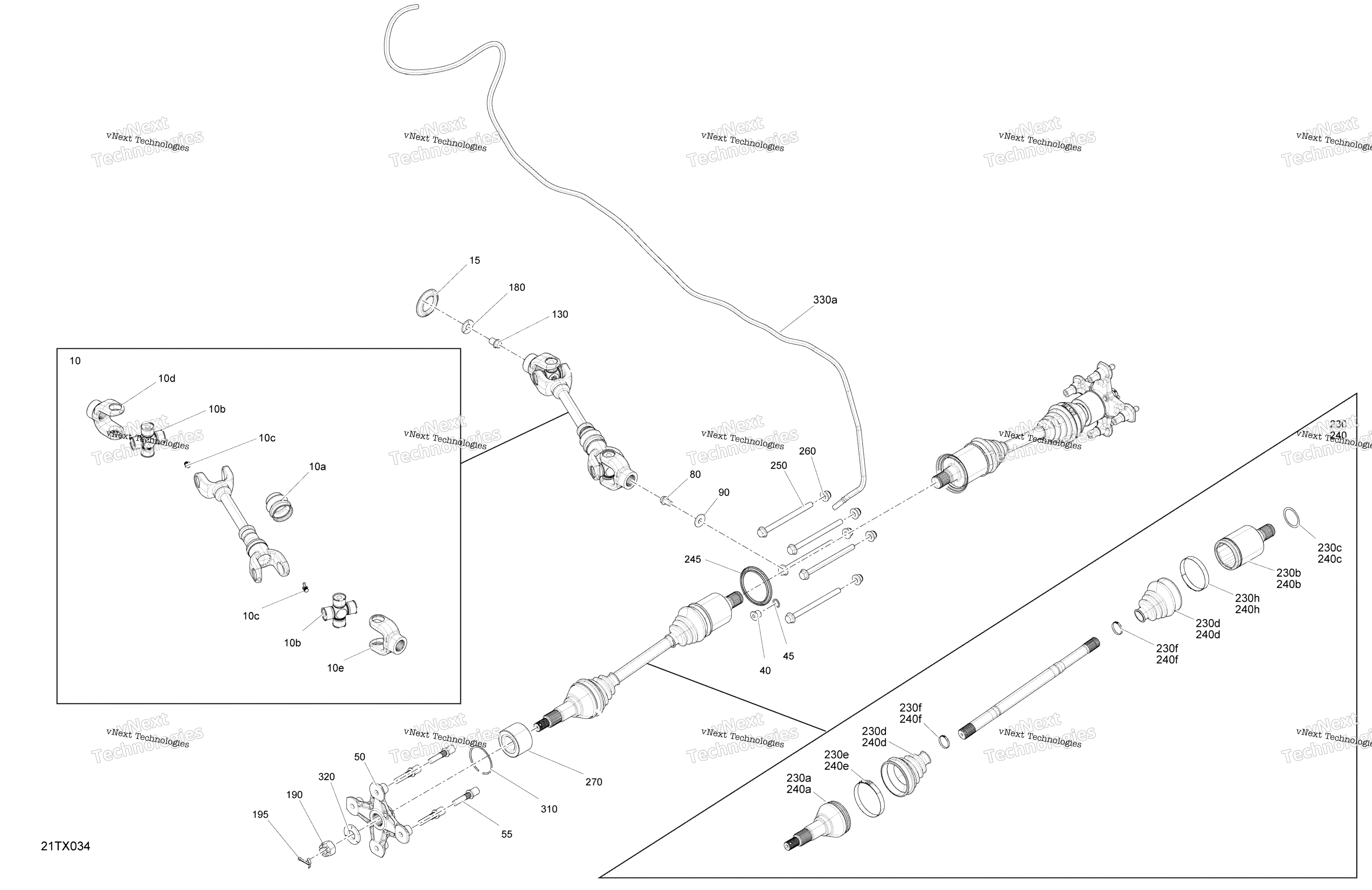 Привод - Rear Section - Std - Dps - Xt