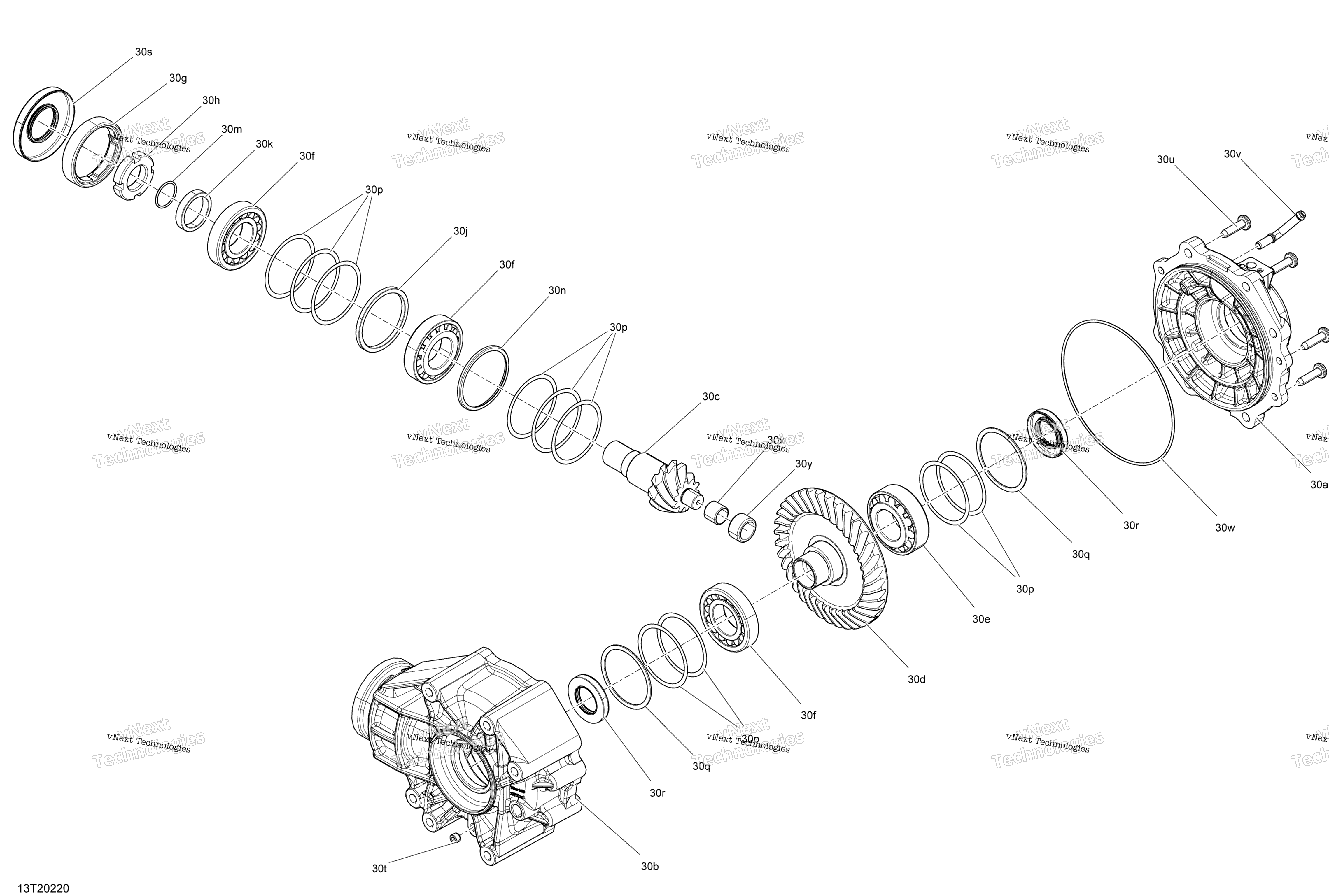 Задняя часть Drive - Differential Parts