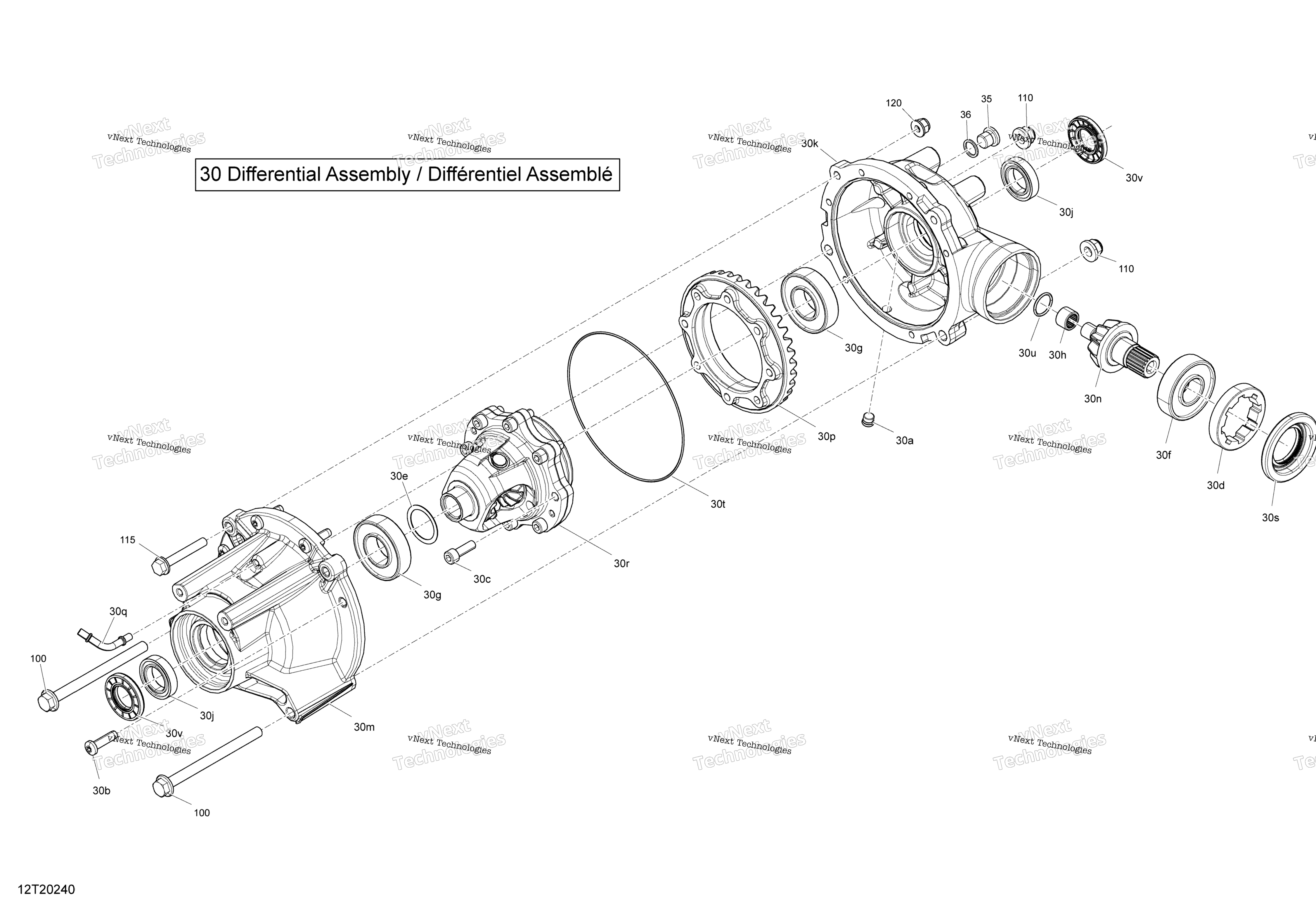 Передняя часть Drive - Differential Parts