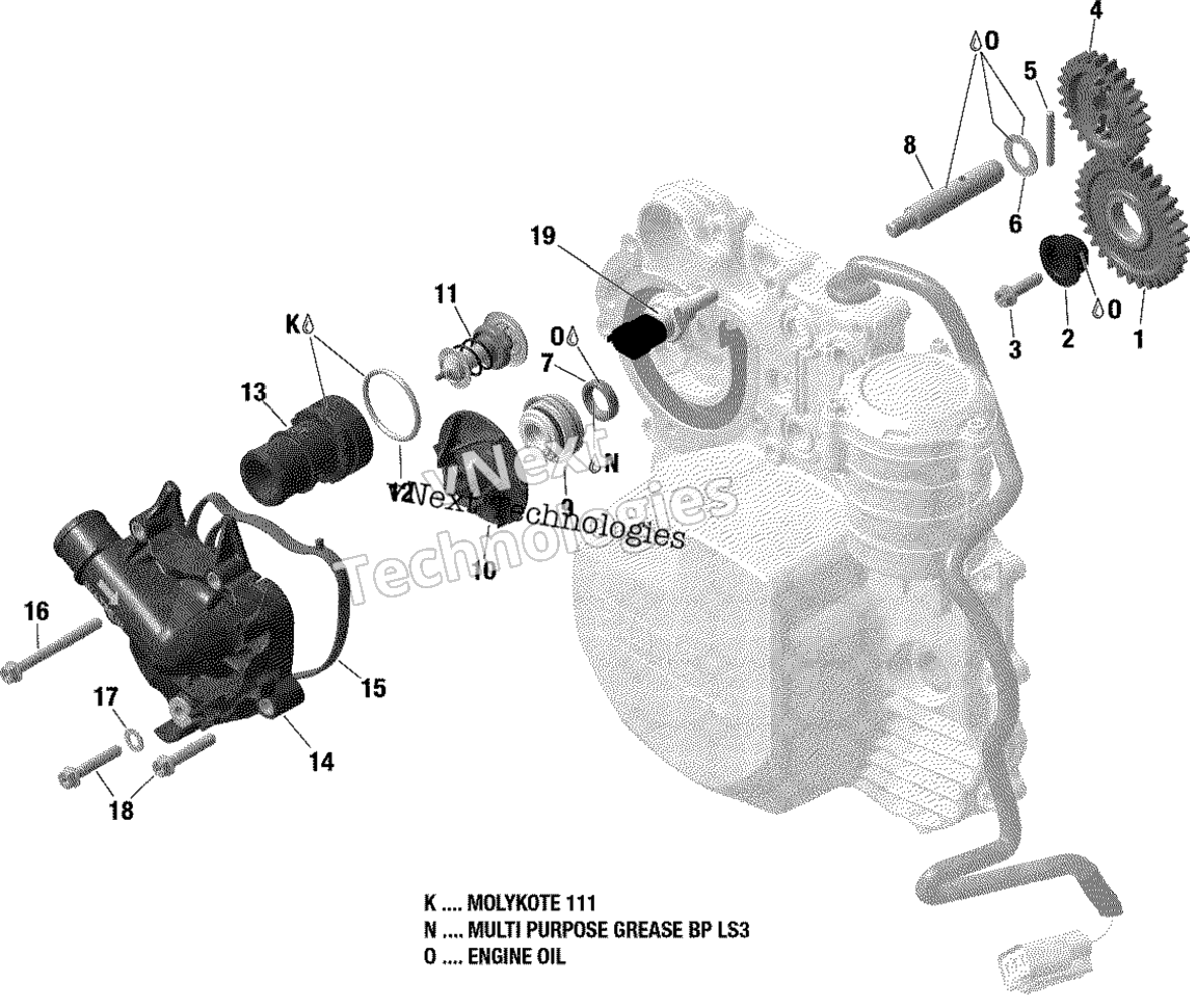 Система охлаждения - Engine - 600 Ace