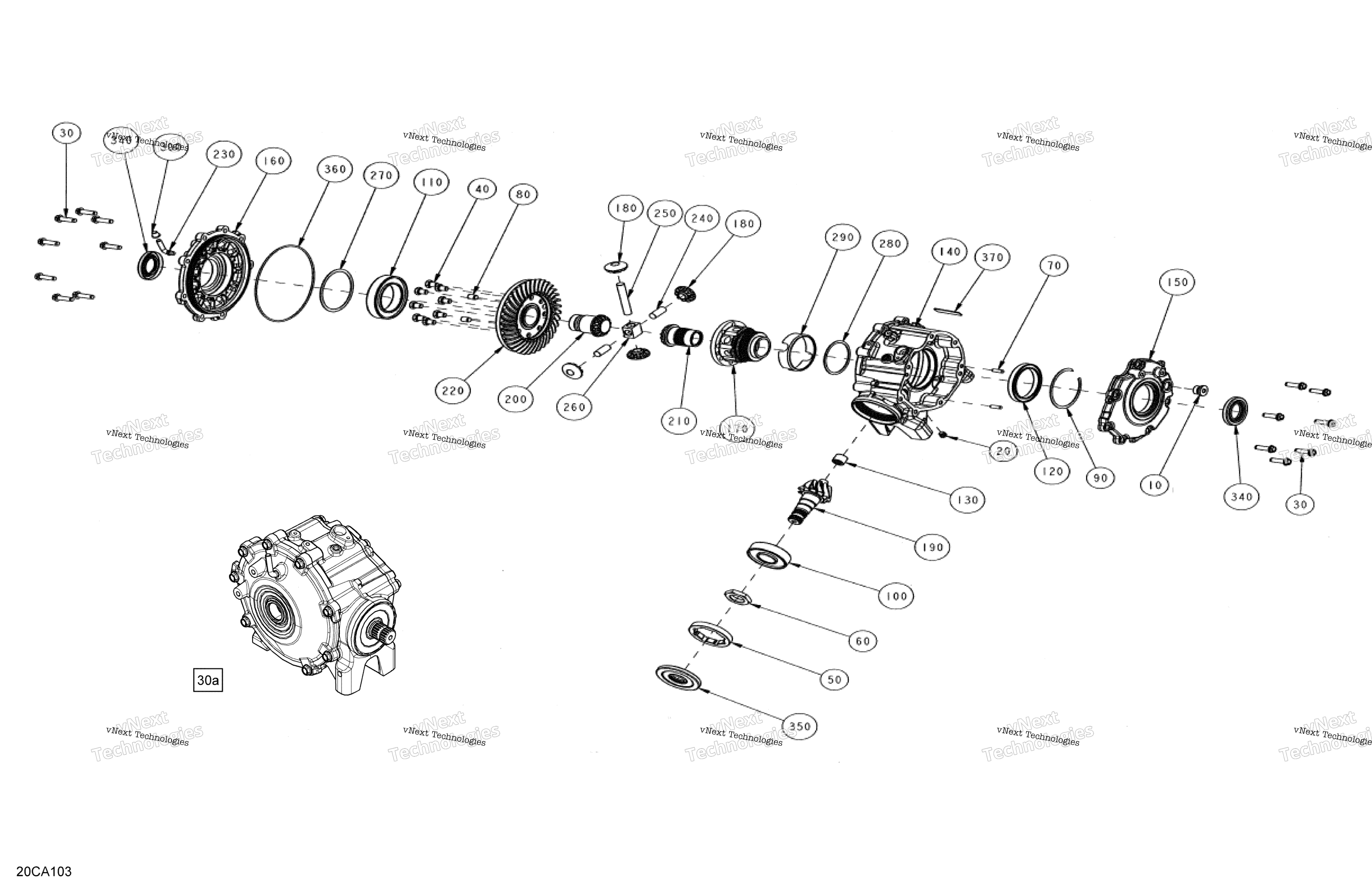 Привод - Front Section - Differential Parts - Dps