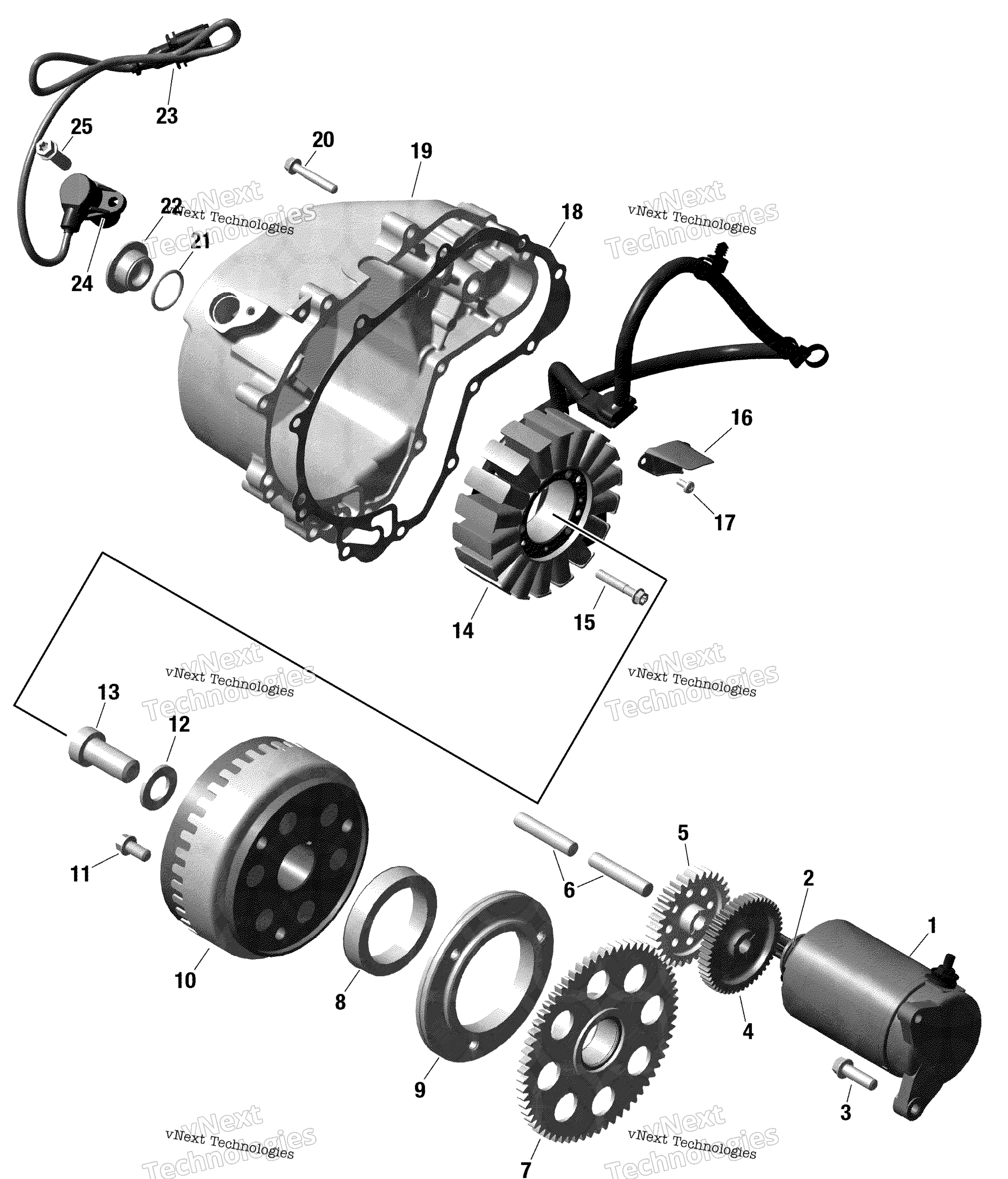 Rotax Magneto и Electric Starter