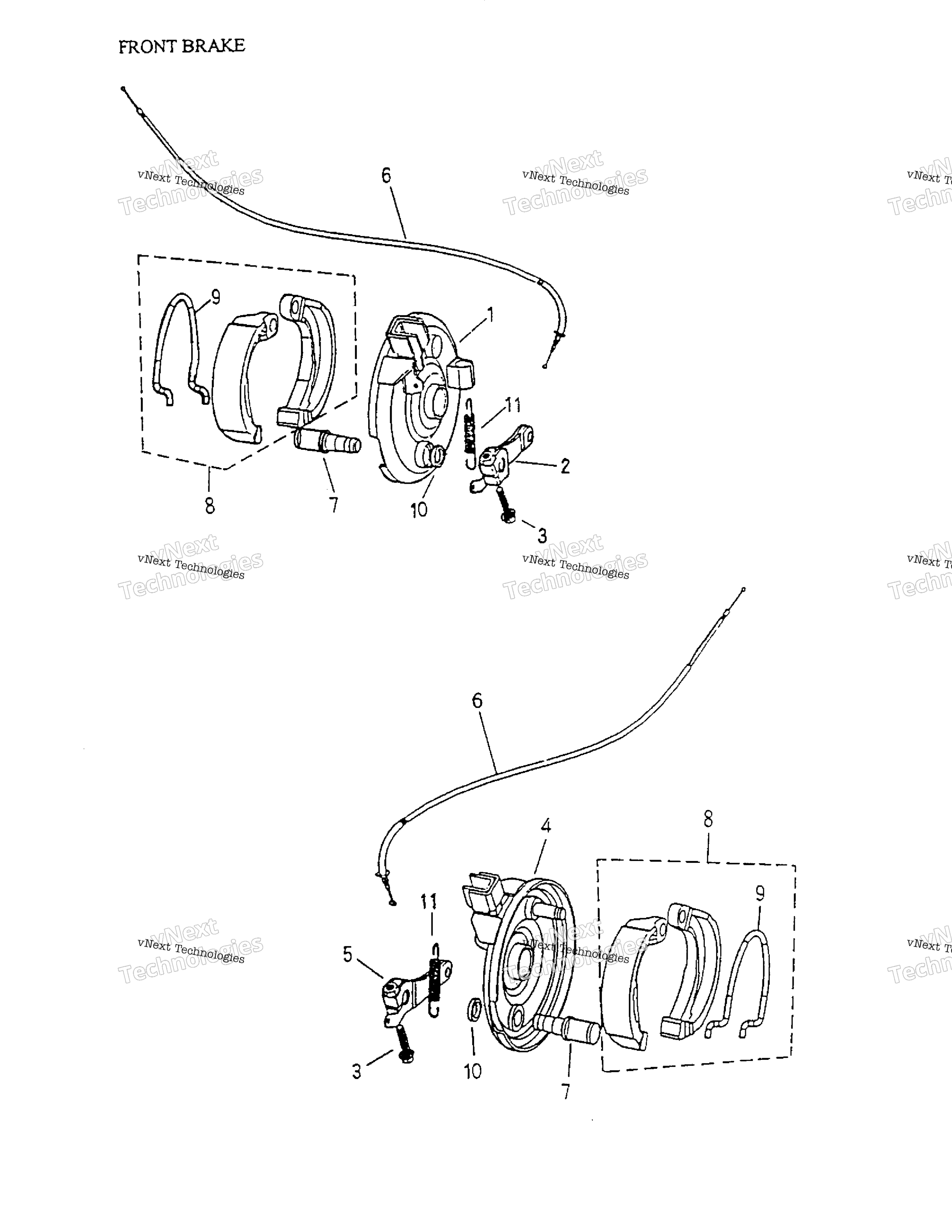 Передняя часть Brake 170A-19