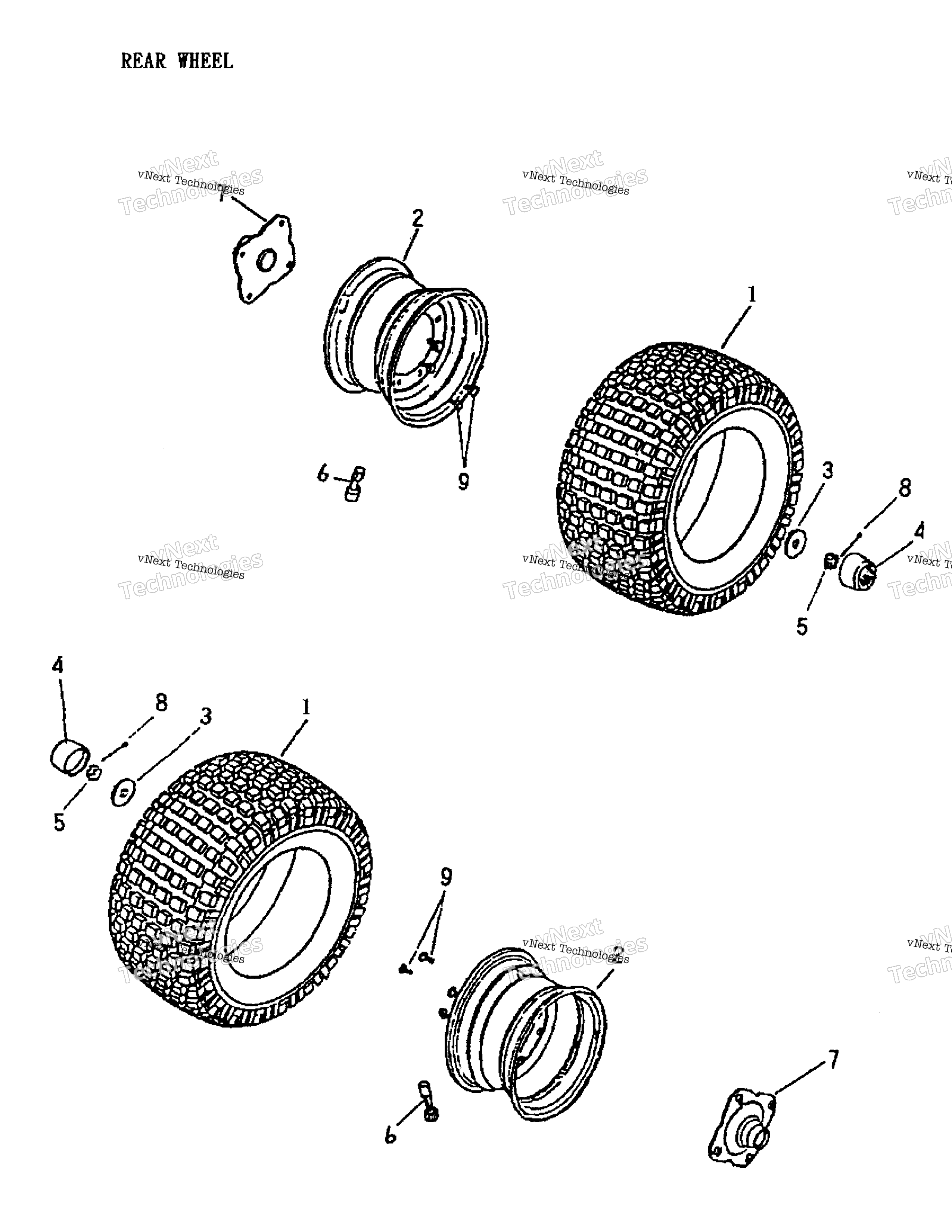 Задняя часть Wheel 172A-21