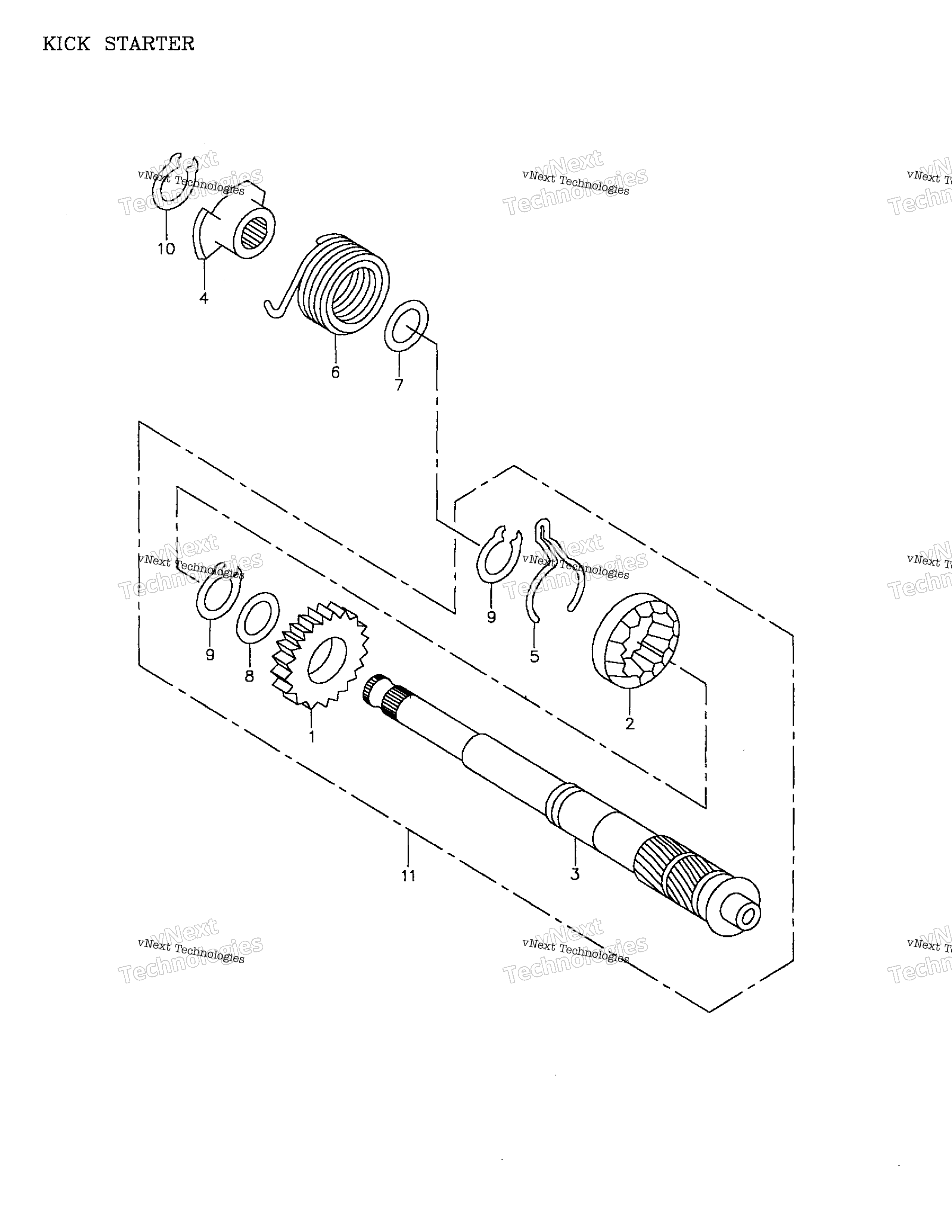 Kick стартер