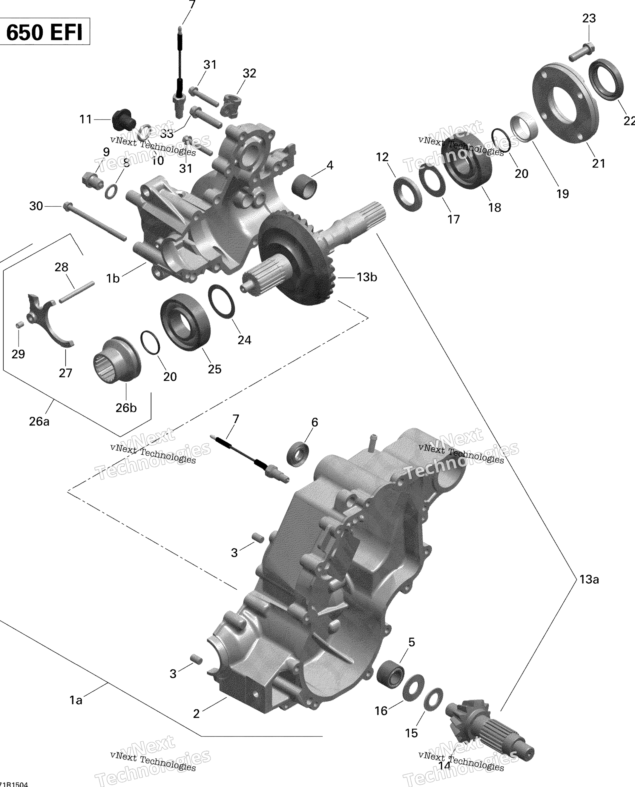 передача Box Output Shaft