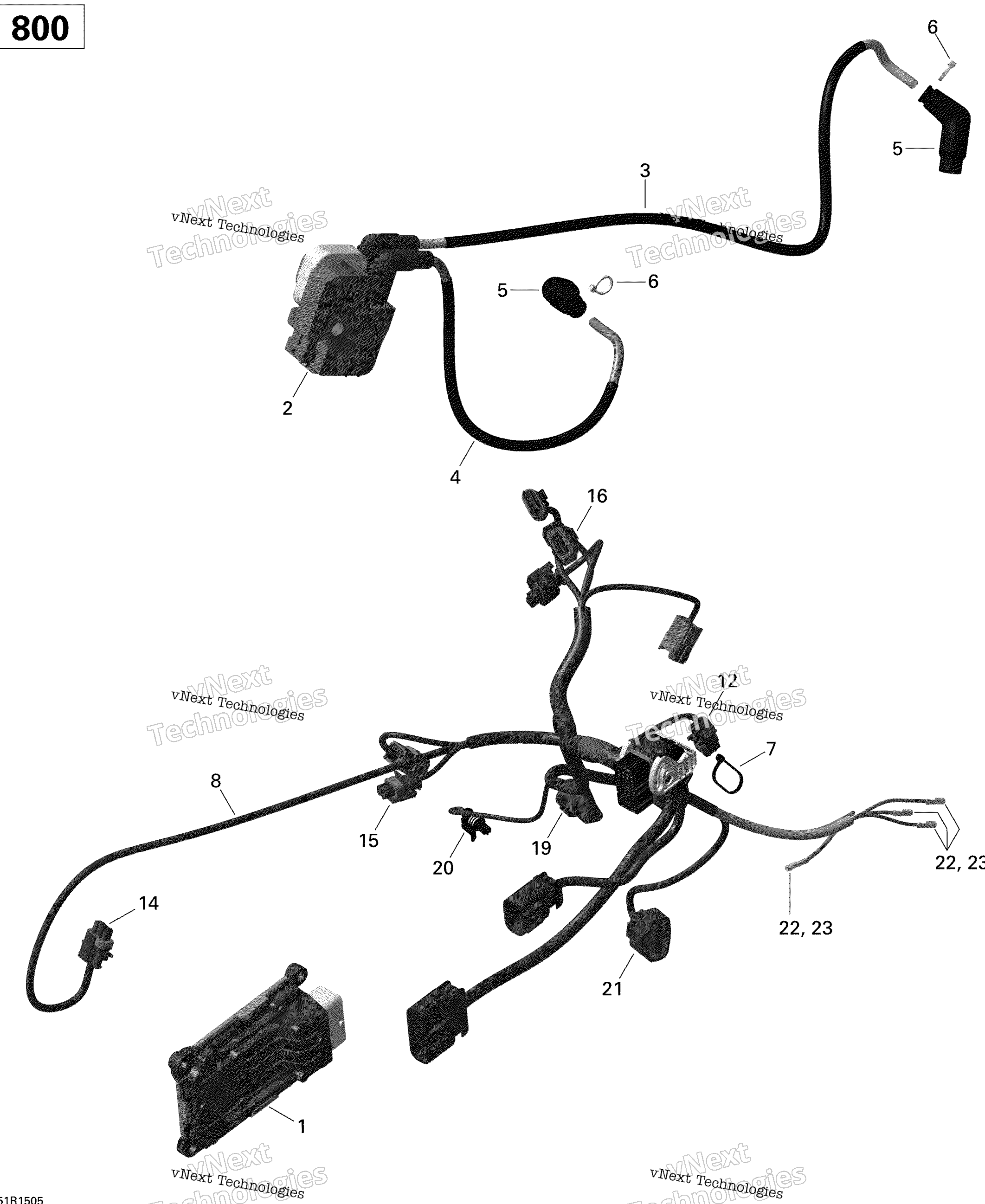 Двигатель Harness And Electronic Module Outlander