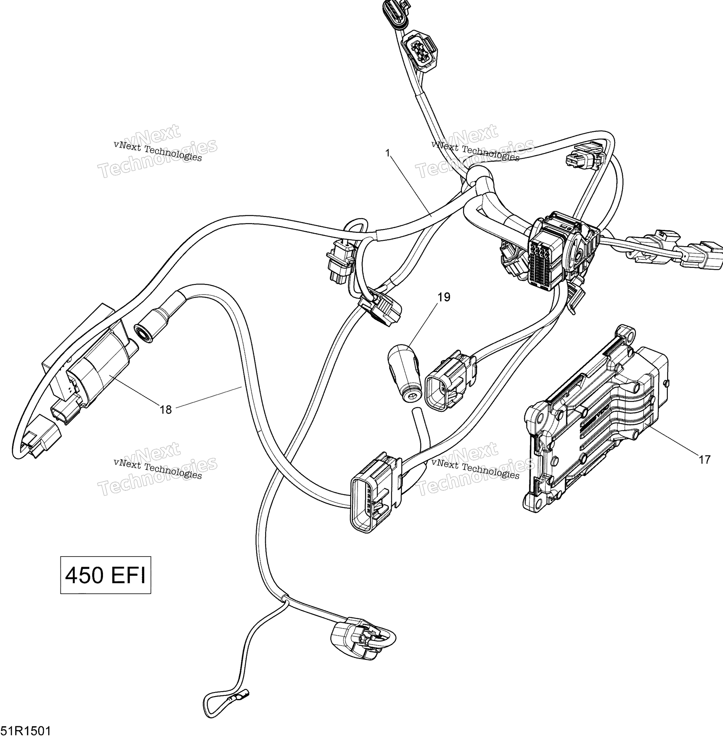 Двигатель Harness And Electronic Module