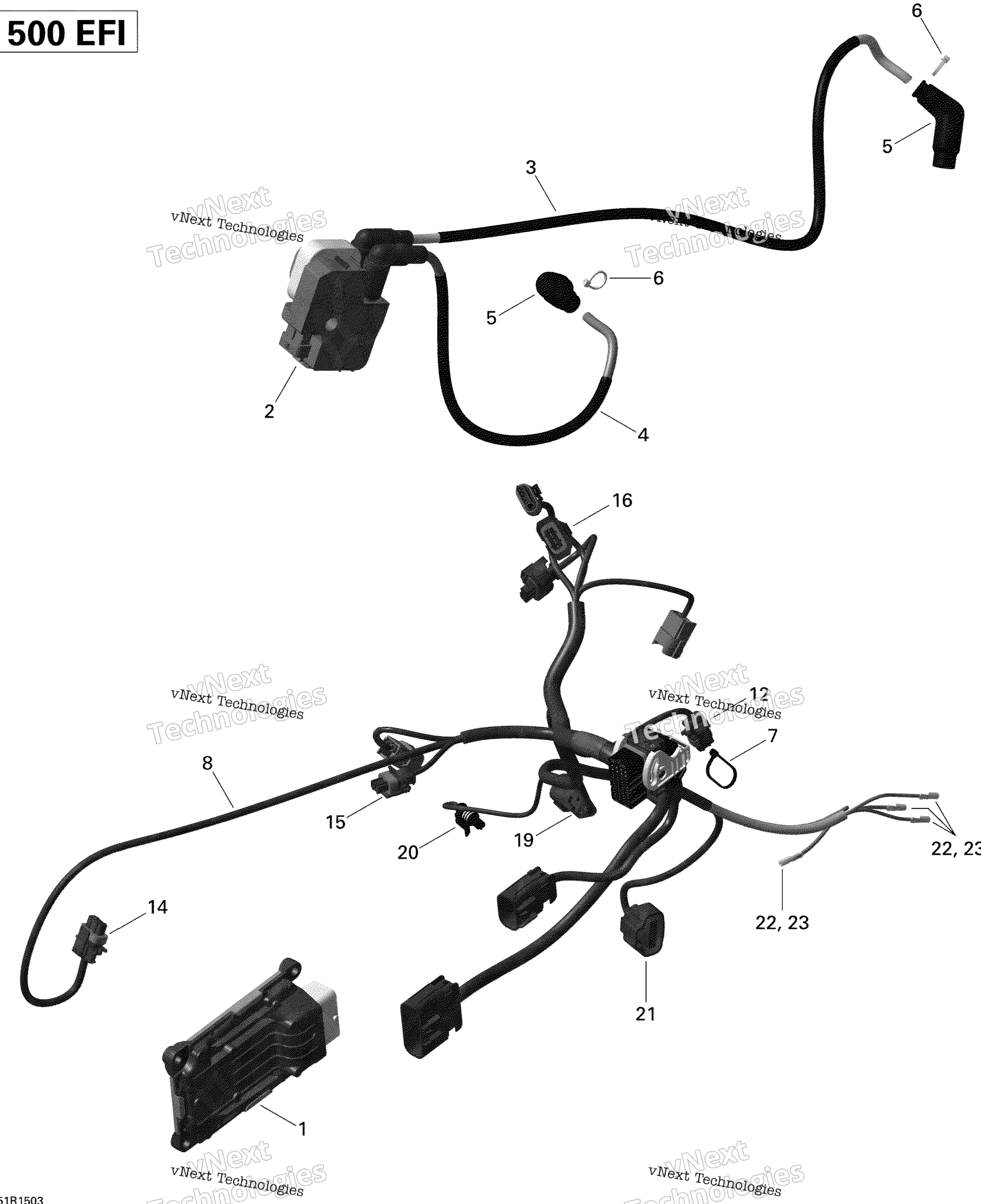 Двигатель Harness And Electronic Module Renegade
