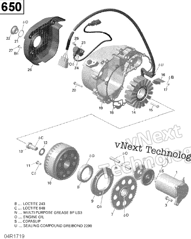 Магнето And Electric Starter - 650 Efi