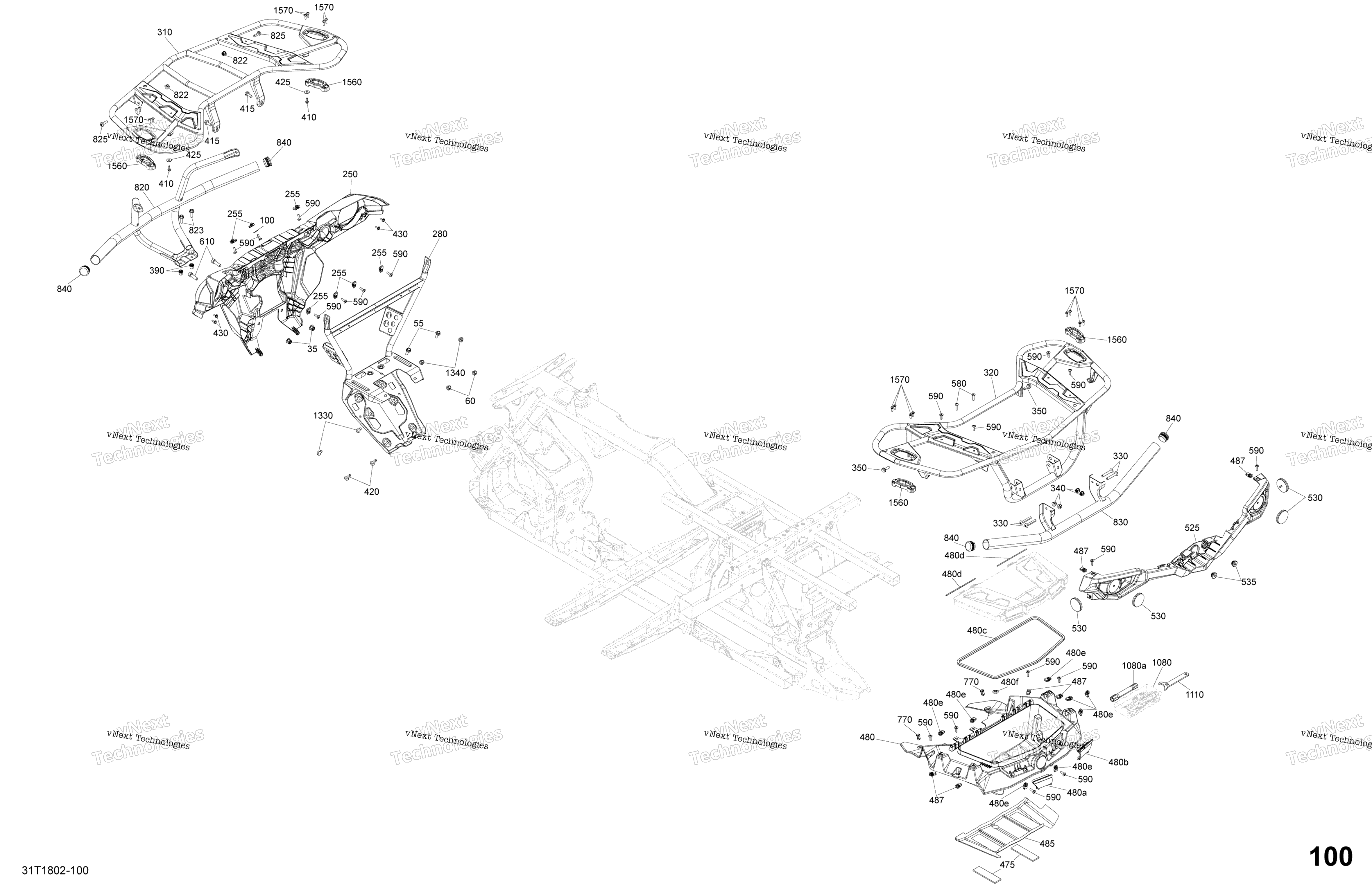 Кузов And Accessories G2 450-570 Front Rear Body Parts - Package Hunting