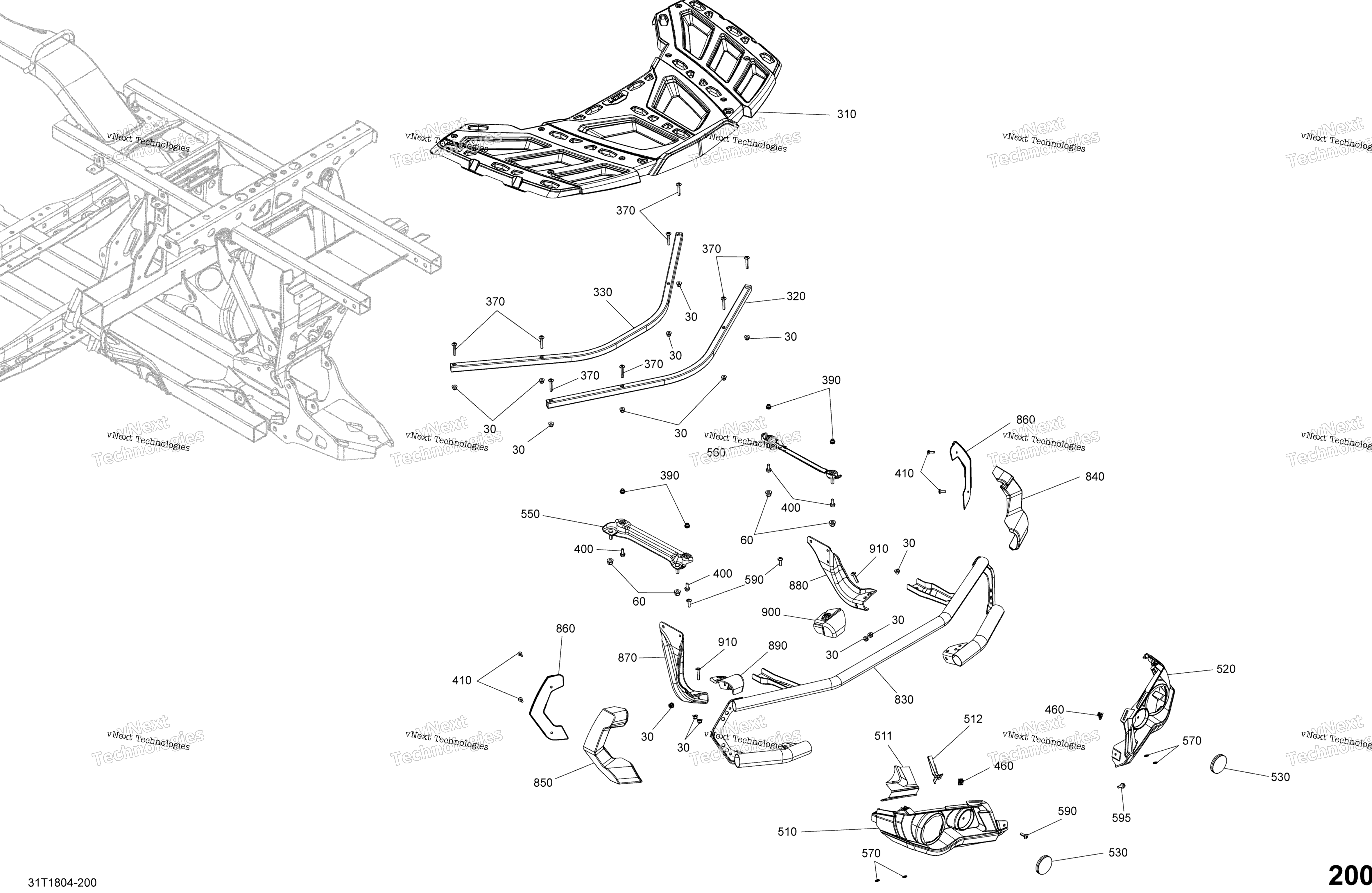 Кузов And Accessories G2 Rear Body Parts - Package Hunting
