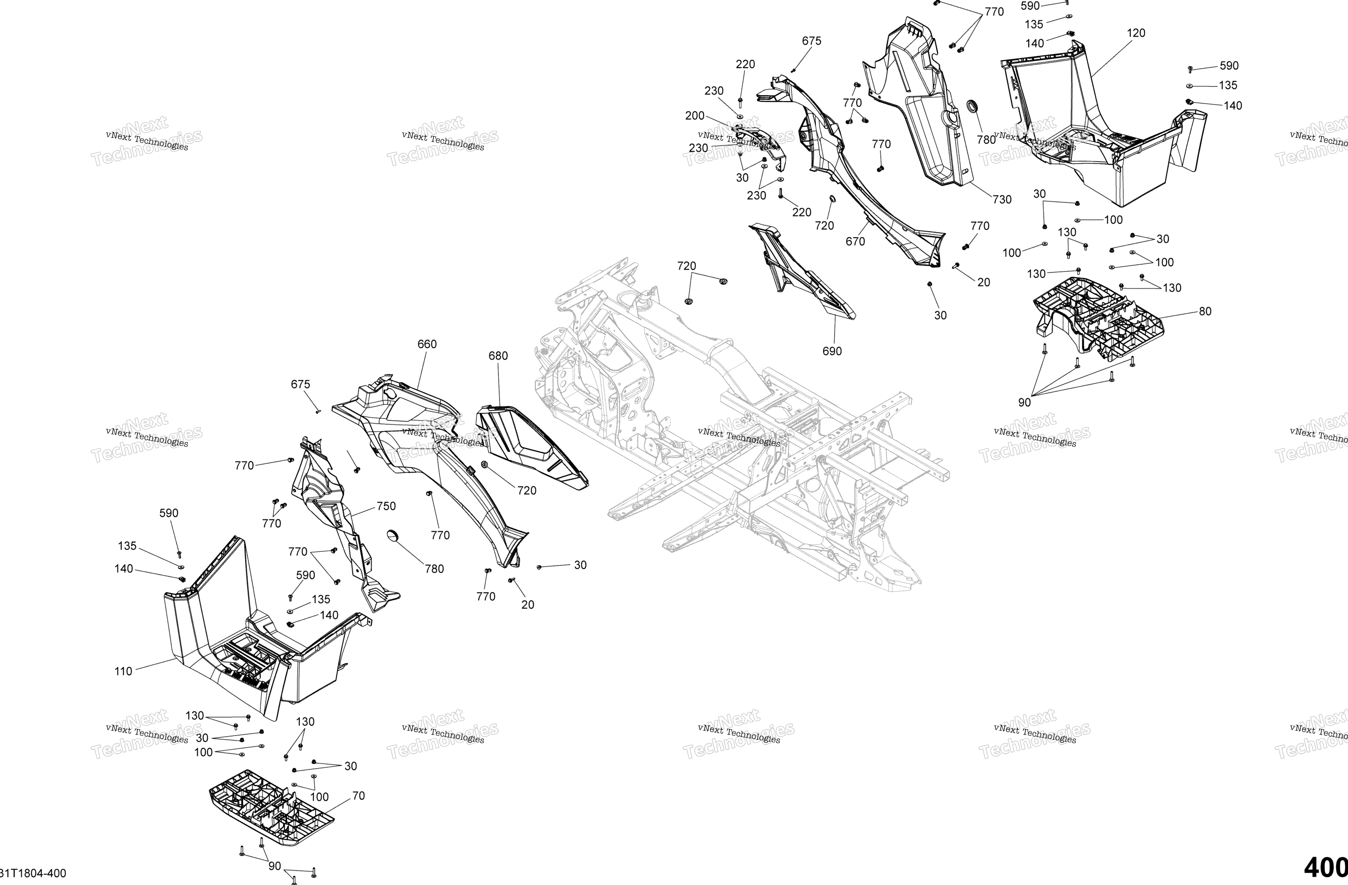 Кузов And Accessories G2 Side Body Parts - Package Hunting
