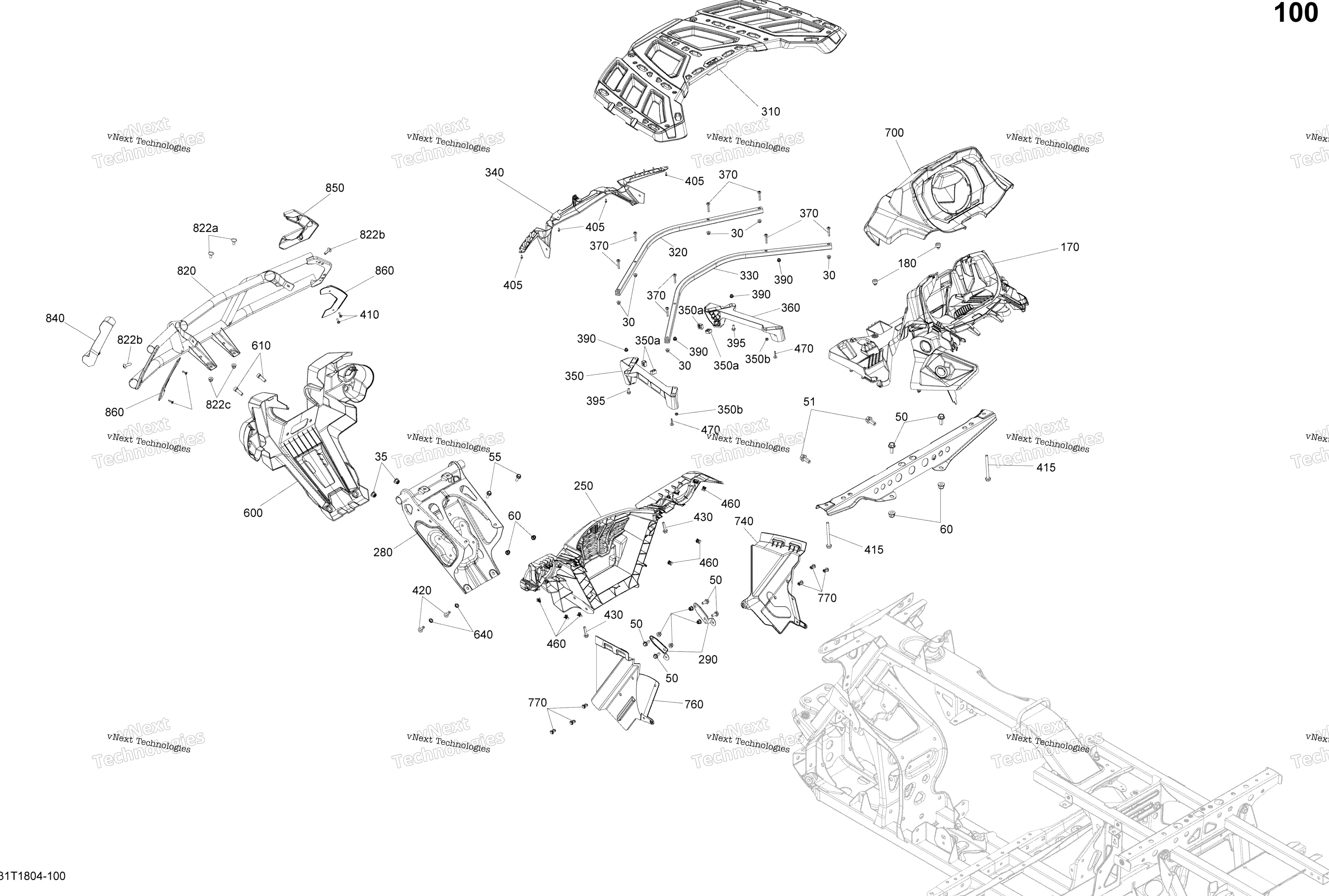 Кузов And Accessories G2 Front Body Parts - Package Hunting