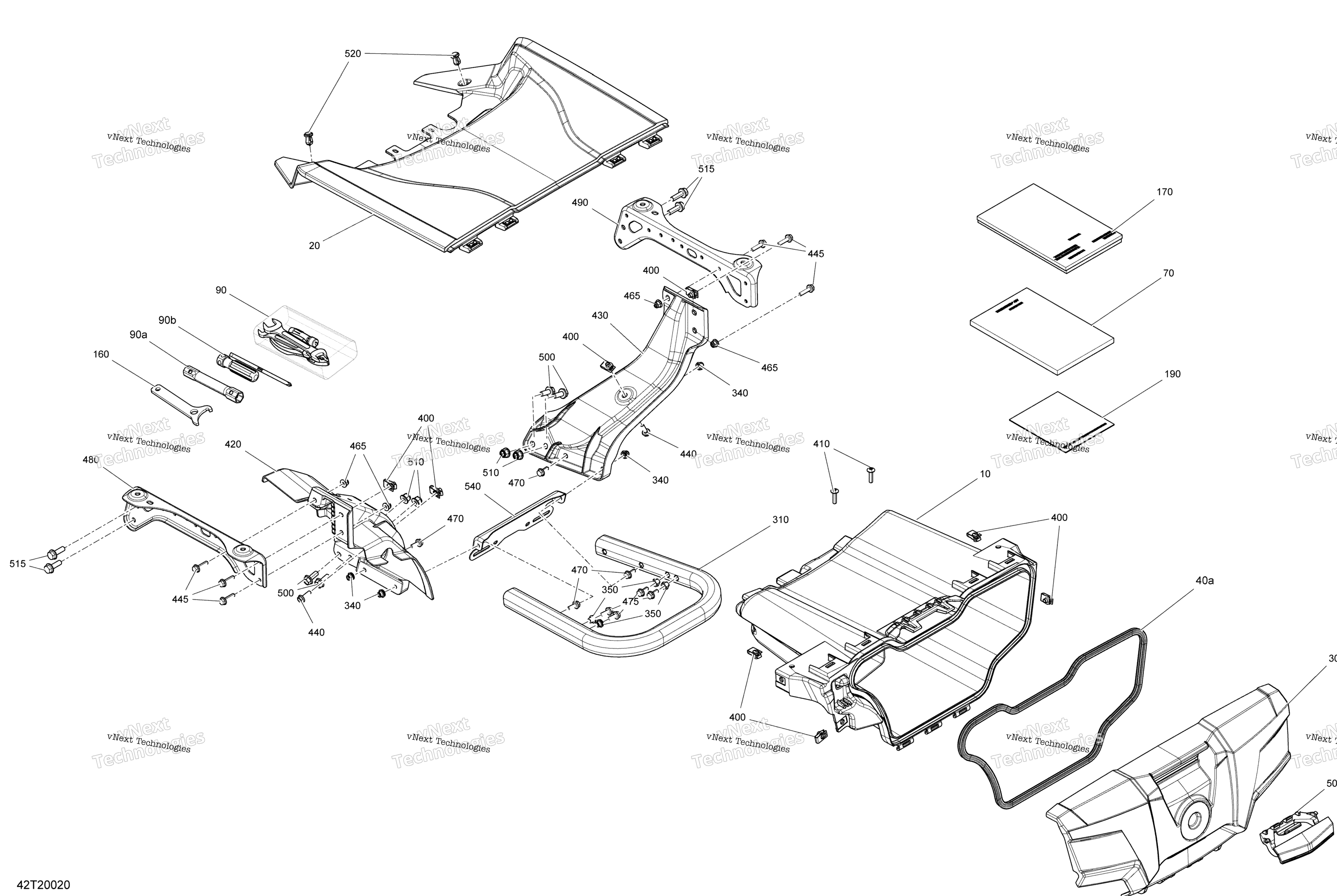 Передняя часть Storage Compartment