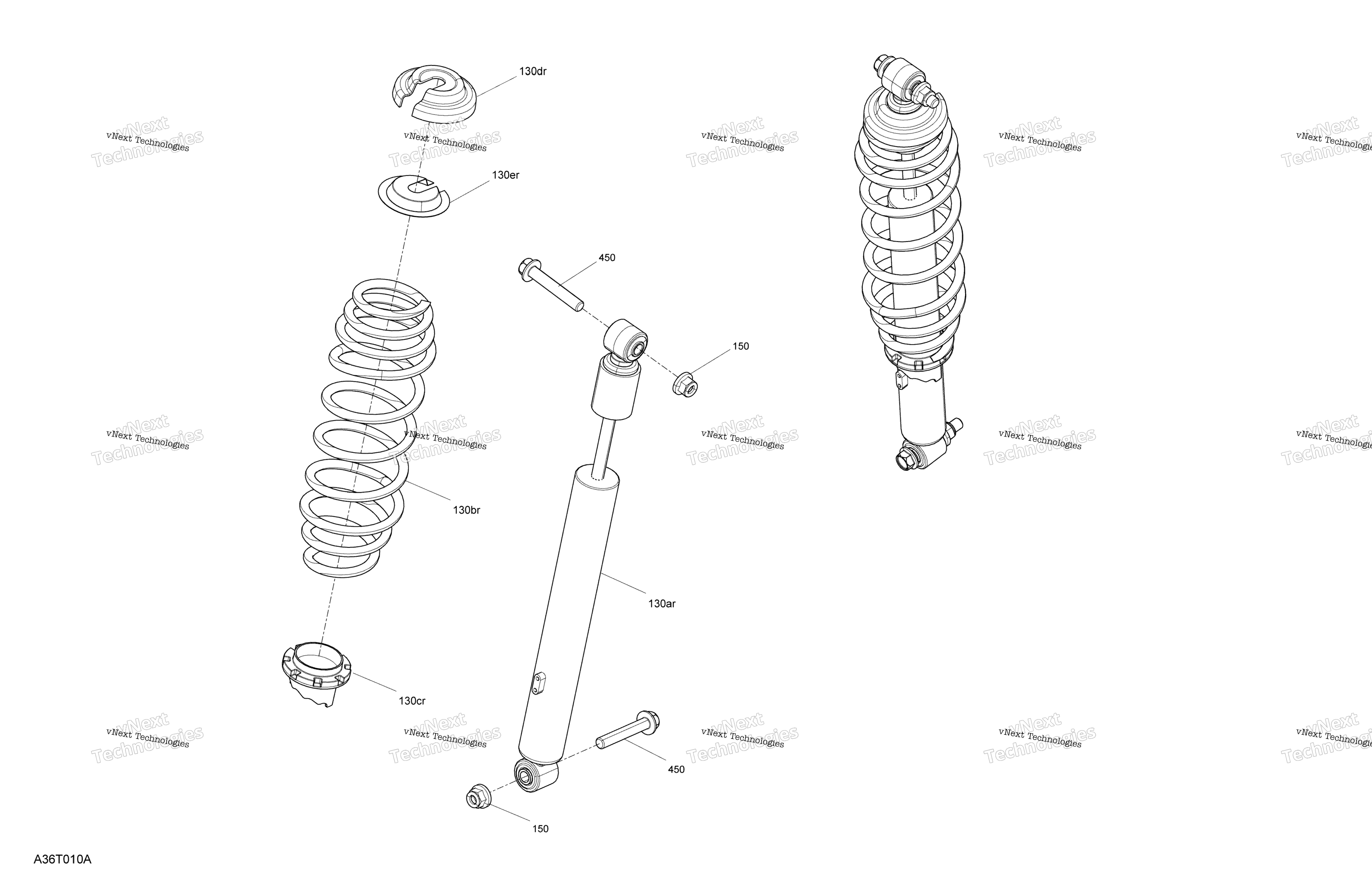 Подвеска - Shocks - Rear Section - Std