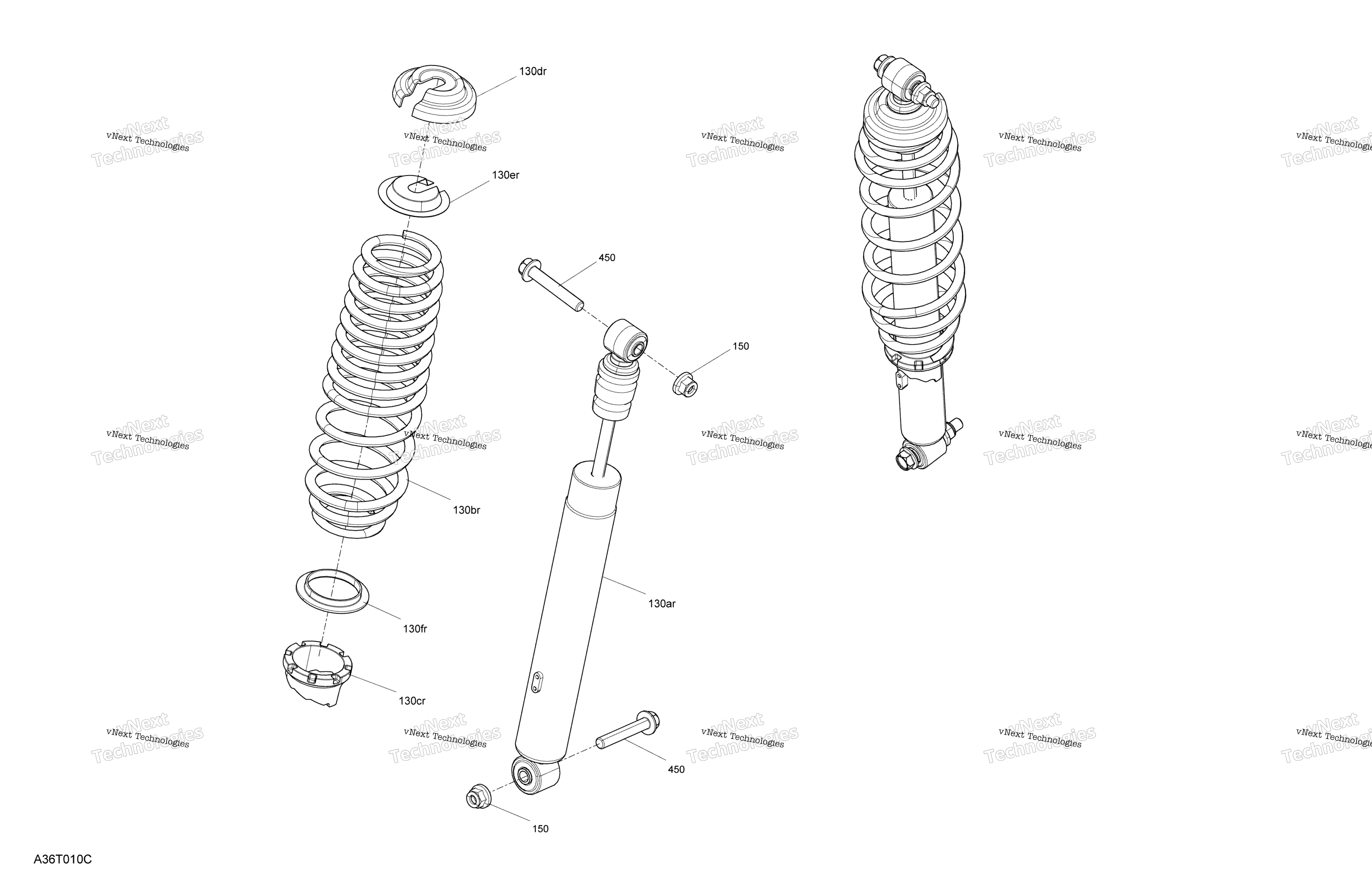 Подвеска - Shocks - Rear Section - Xu+