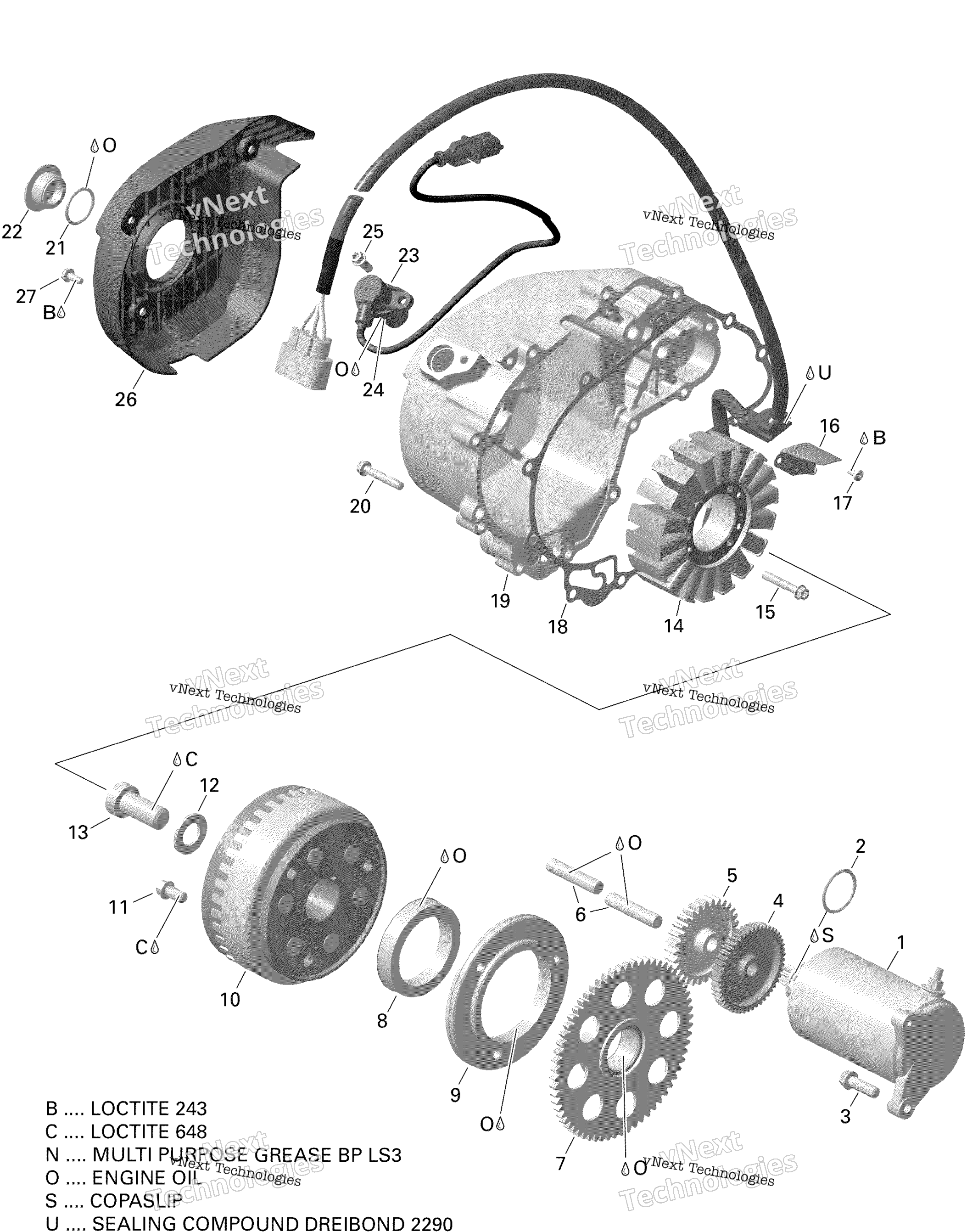 Rotax Magneto и Electric Starter