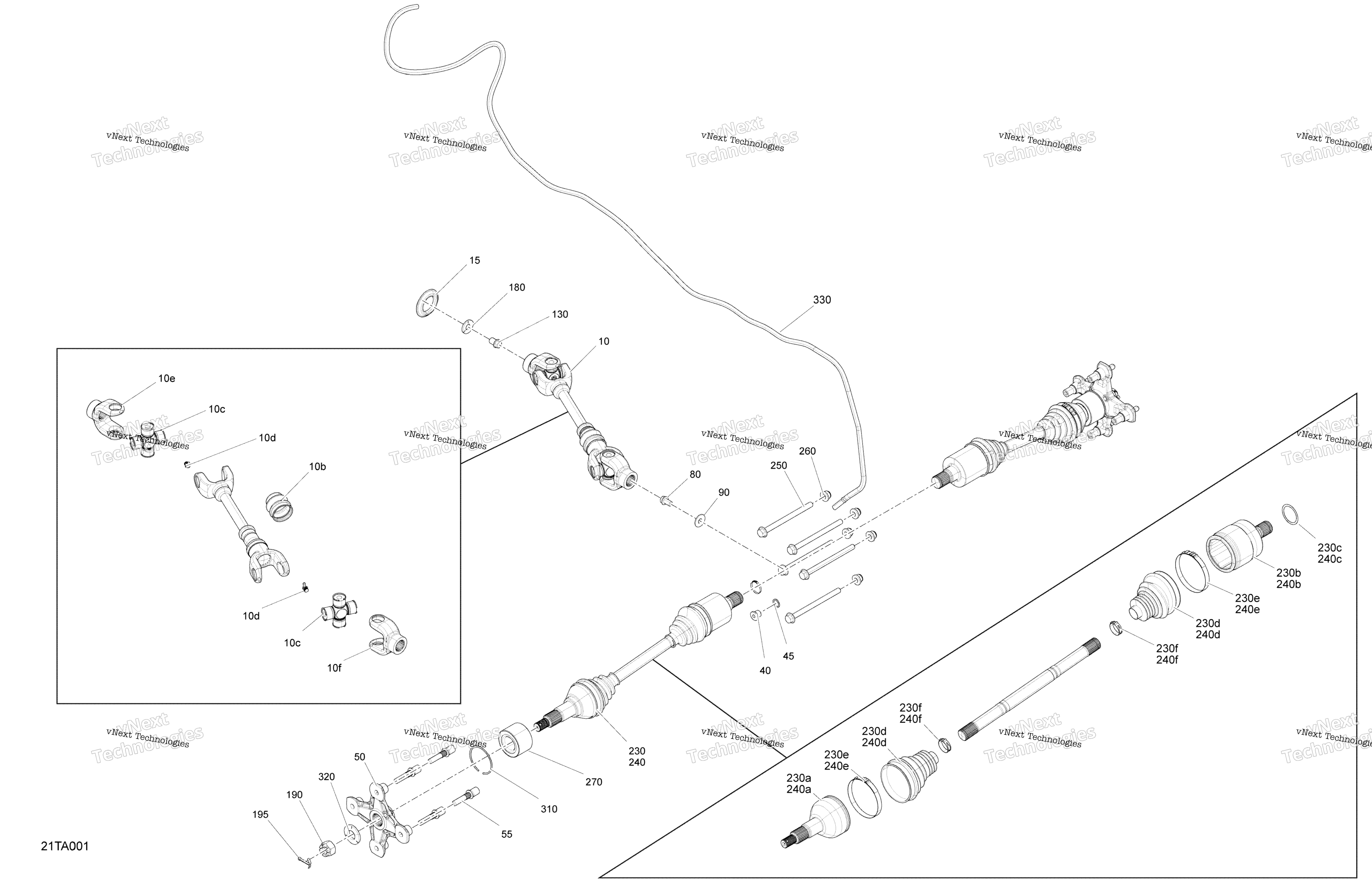 Привод - Rear Section - Common Parts