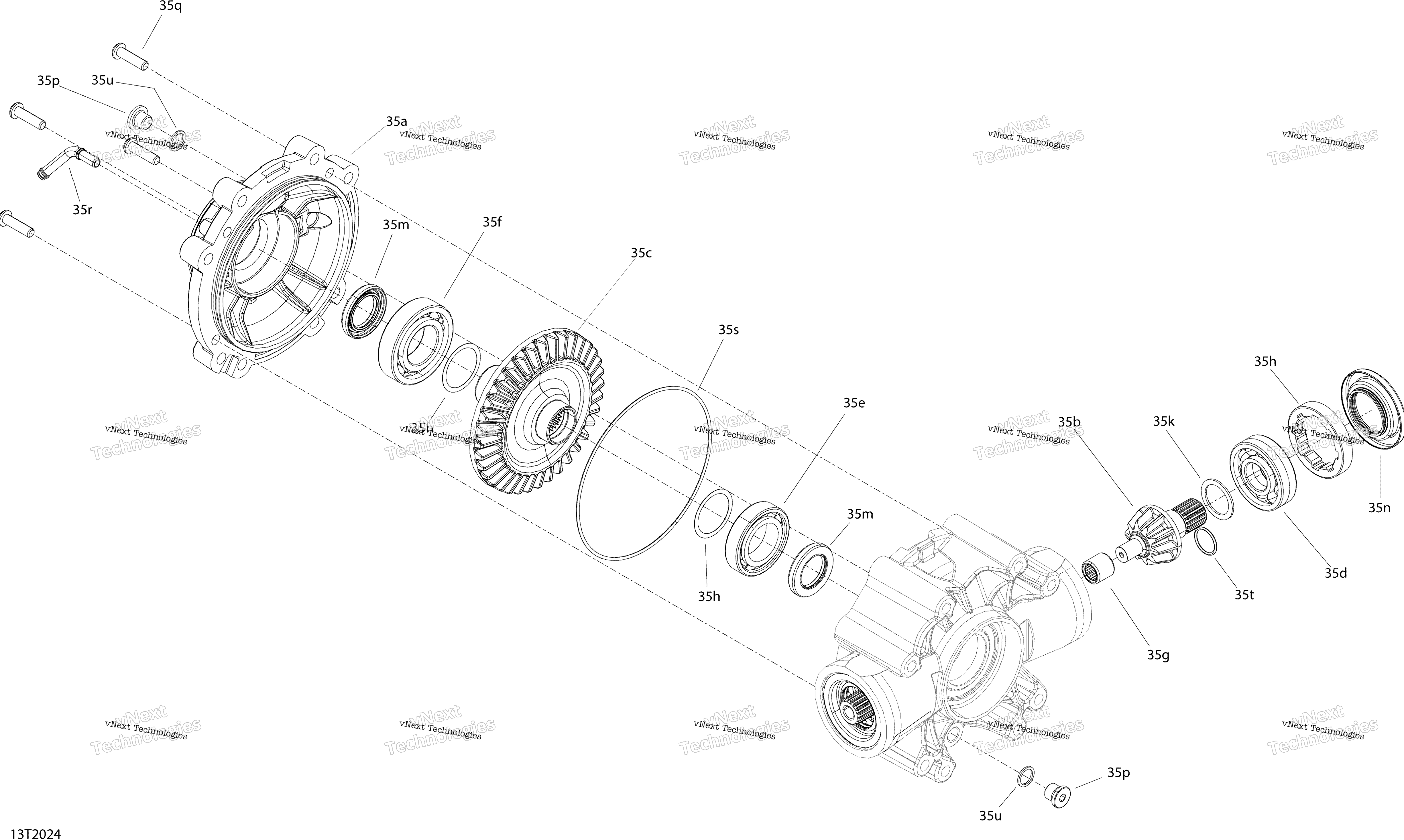 Привод - Rear Section - Middle Drive Unit