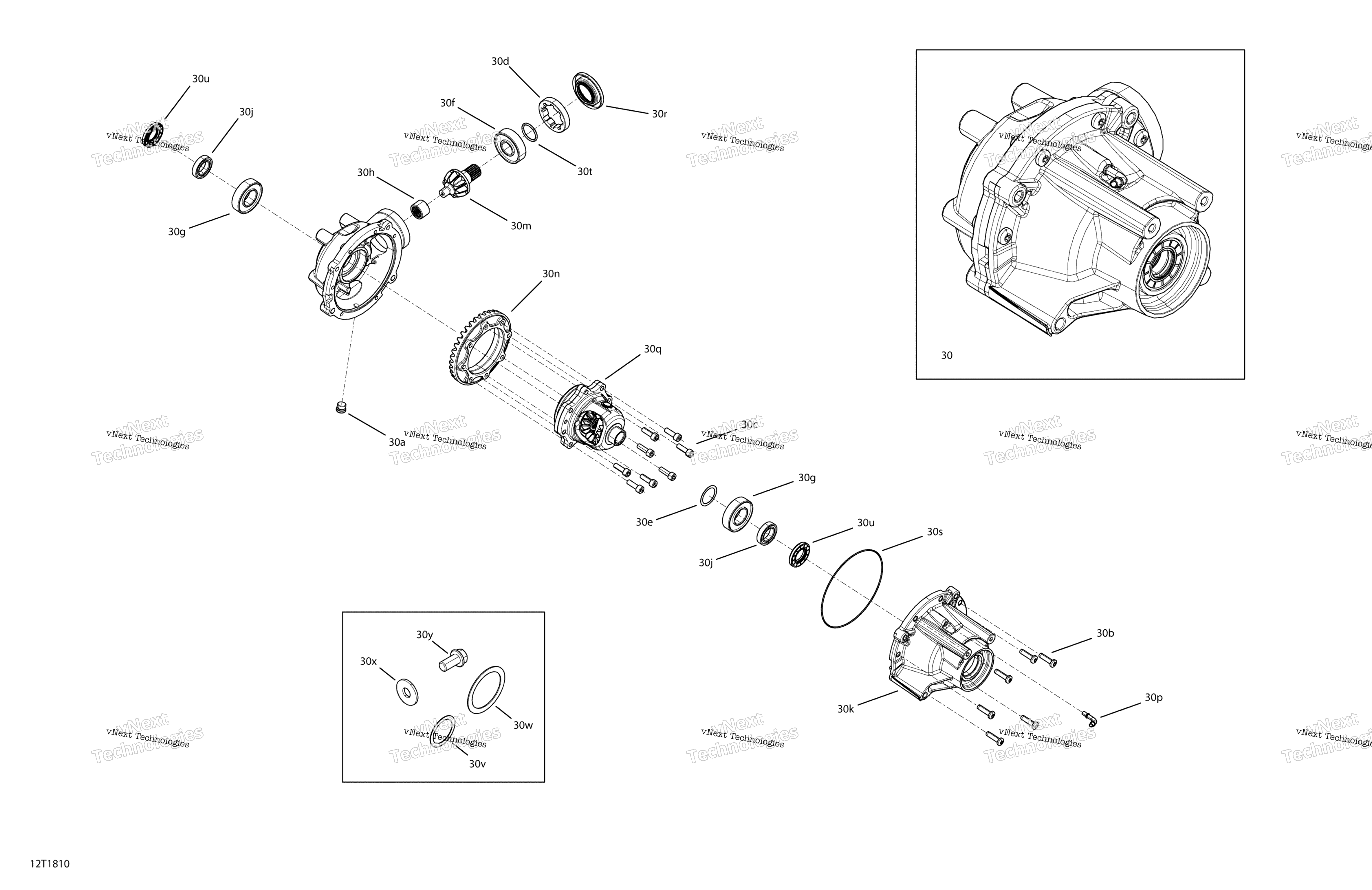 Передняя часть Drive - Differential Parts