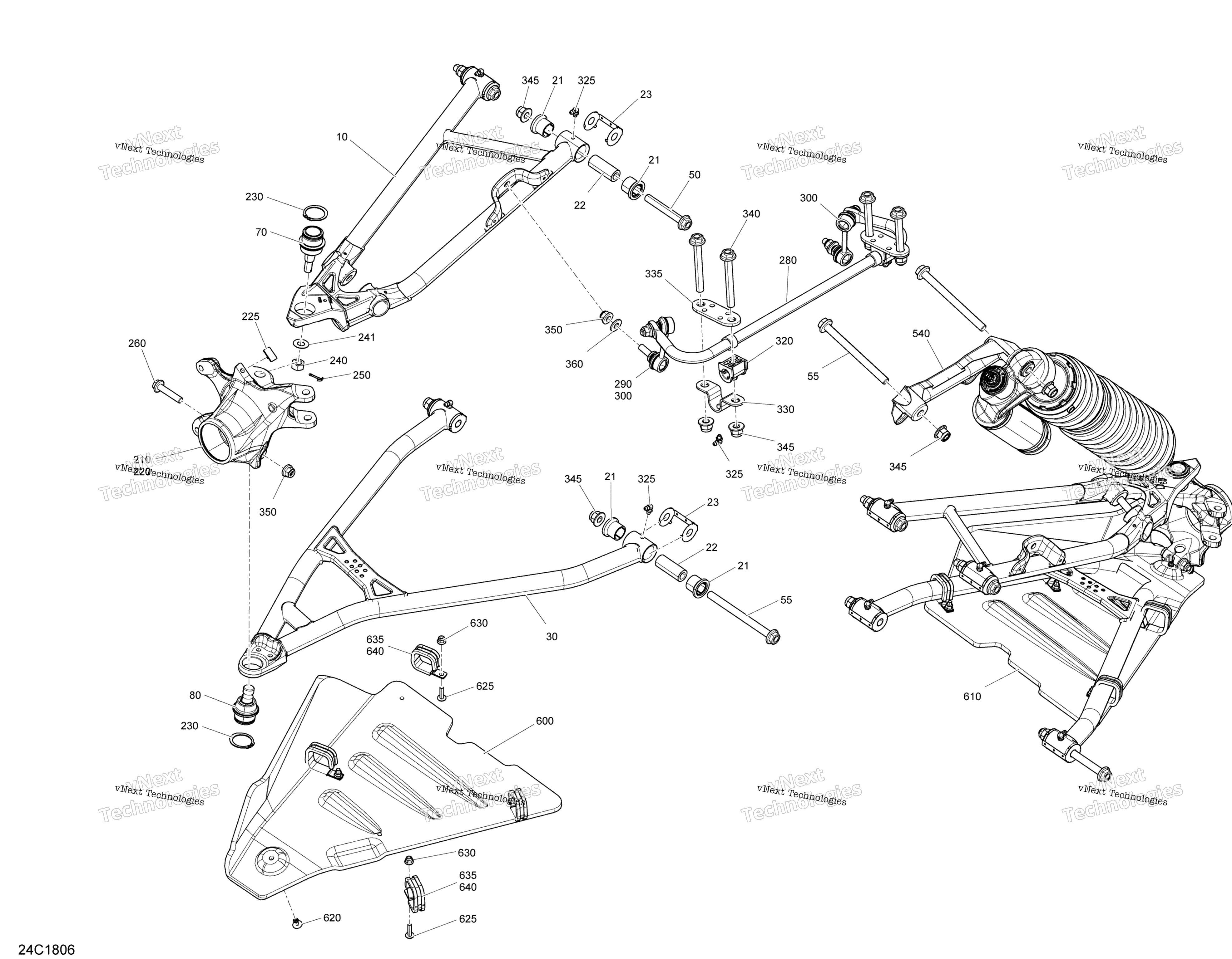 Передняя часть Suspension Xrc