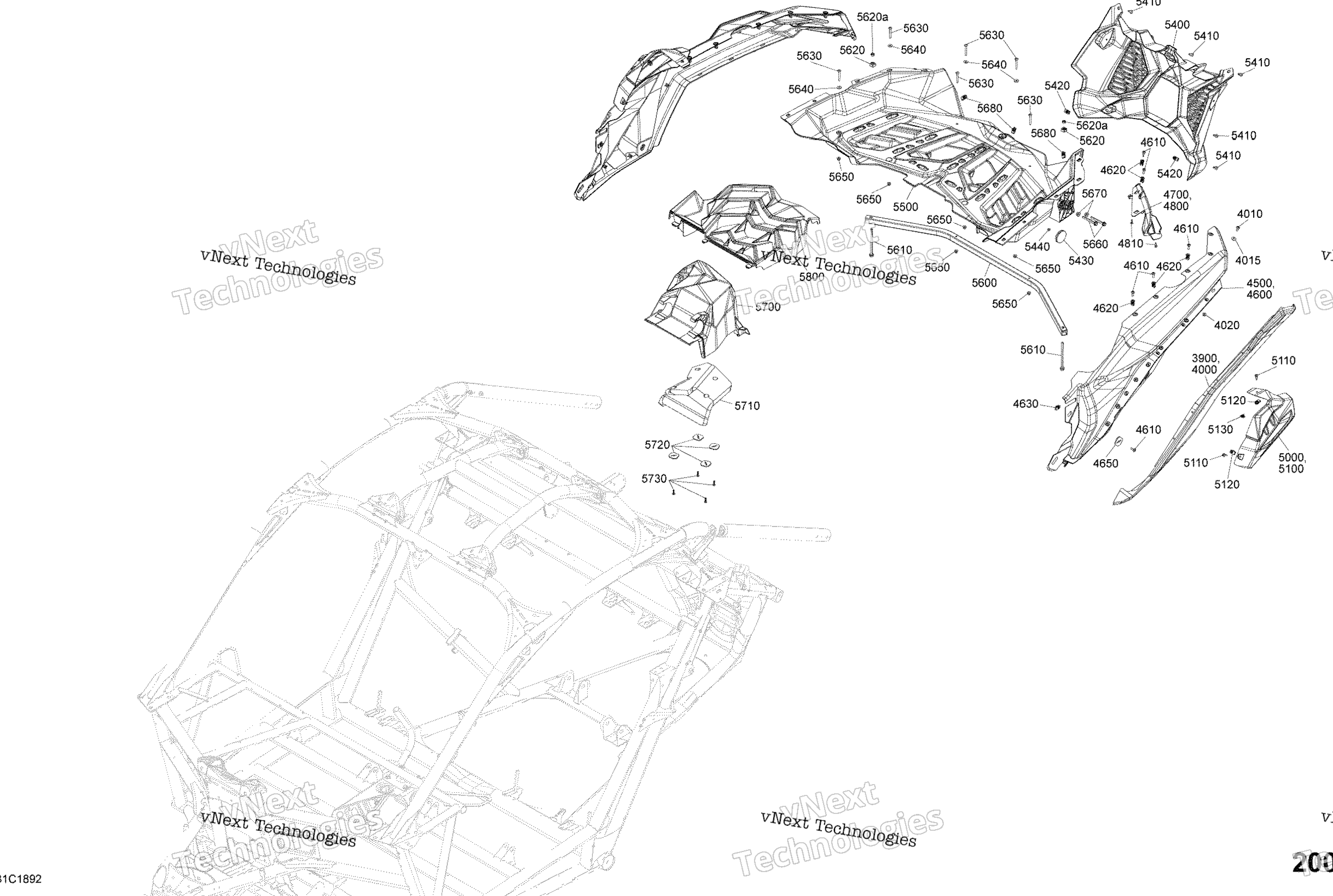 Кузов Parts - Carbon Black - Package Xrc - Rear Section