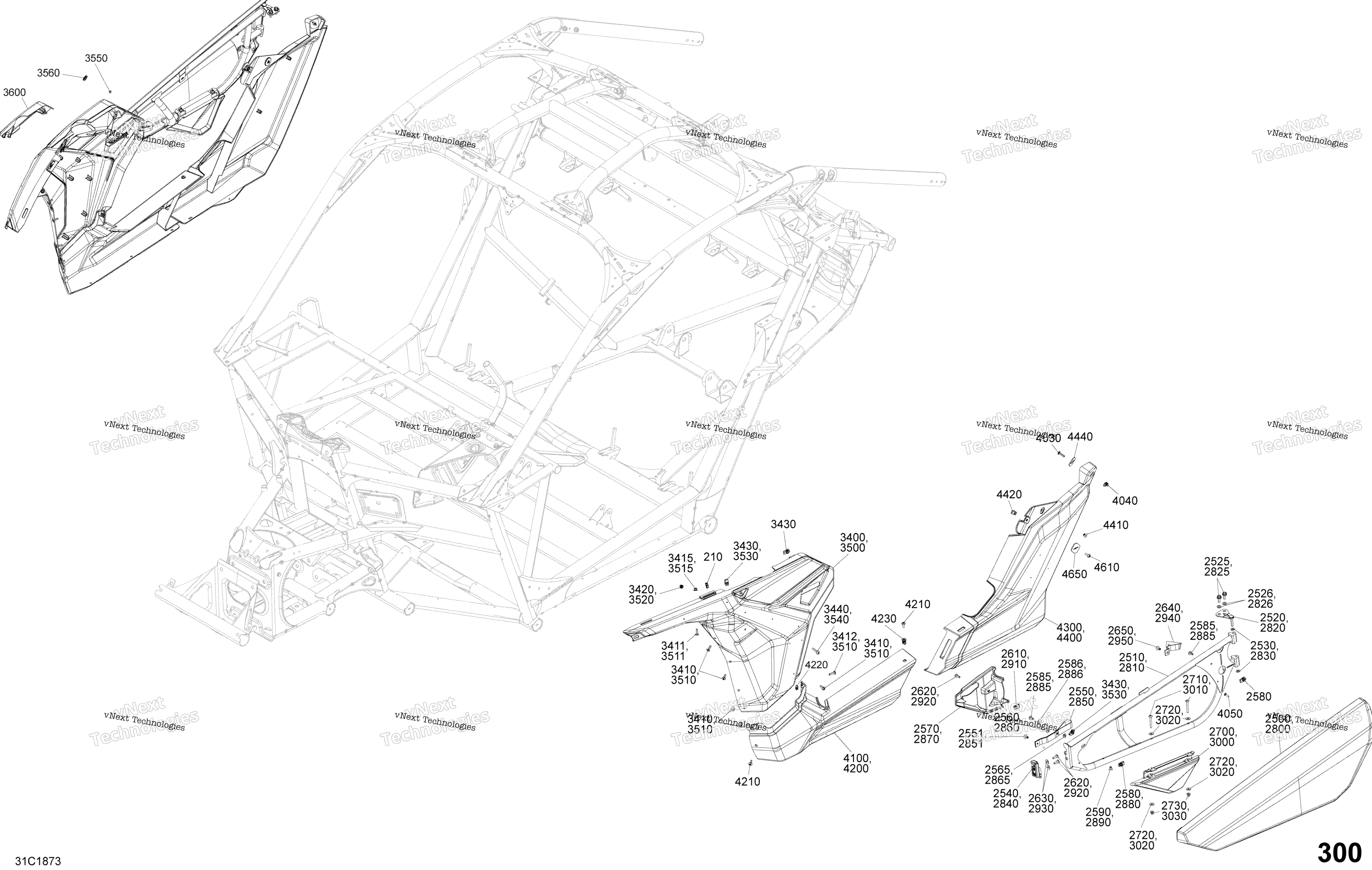Кузов Parts - Liquid Gold - Package Xrs Dps - Side Section