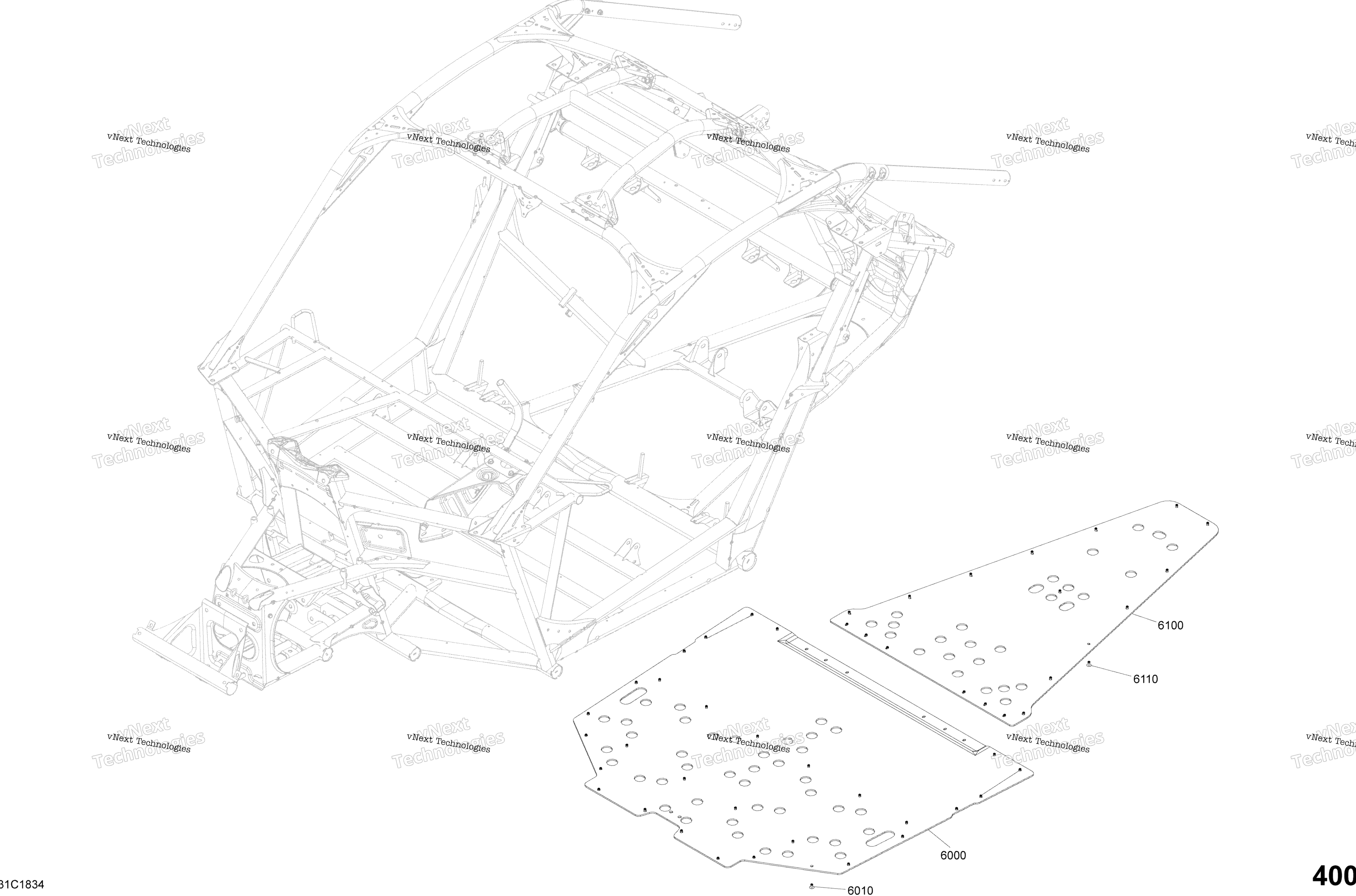 Кузов Parts - Triple Black - Package Xds Dps - Floor Section