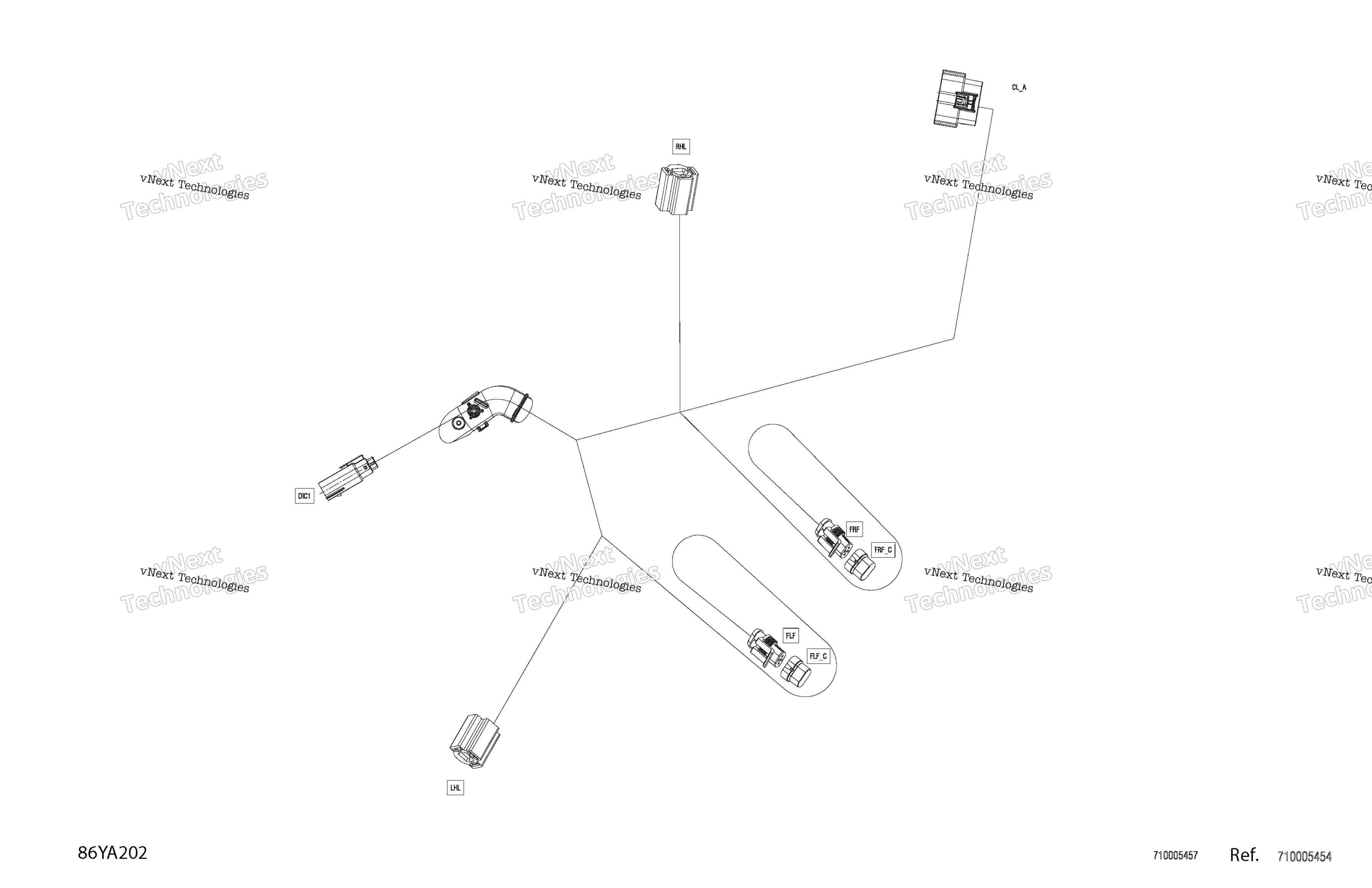 Электрооборудование - Wiring Harness Console - 710005457 - Except North America