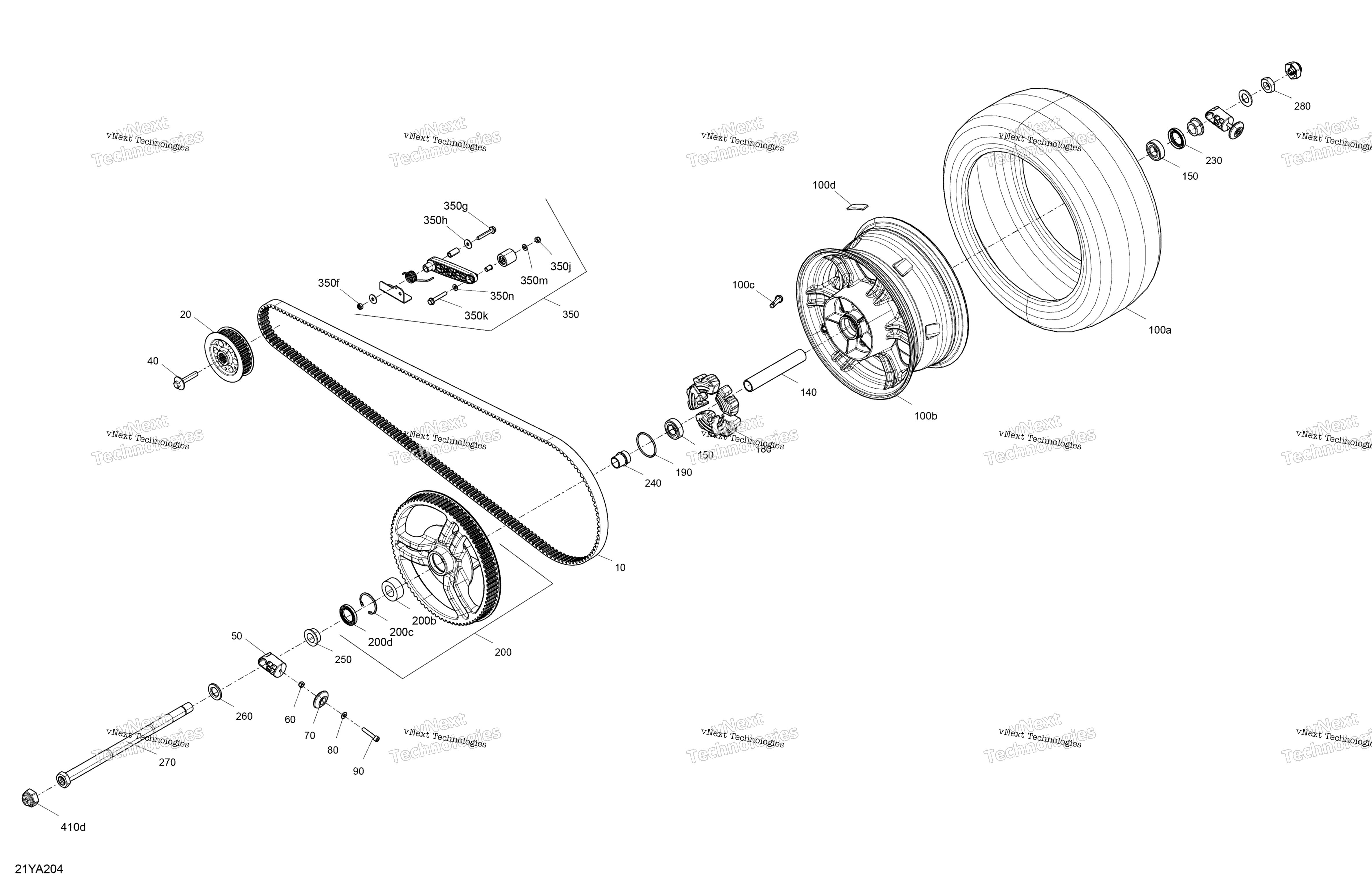 Привод - Rear Common Parts - North America