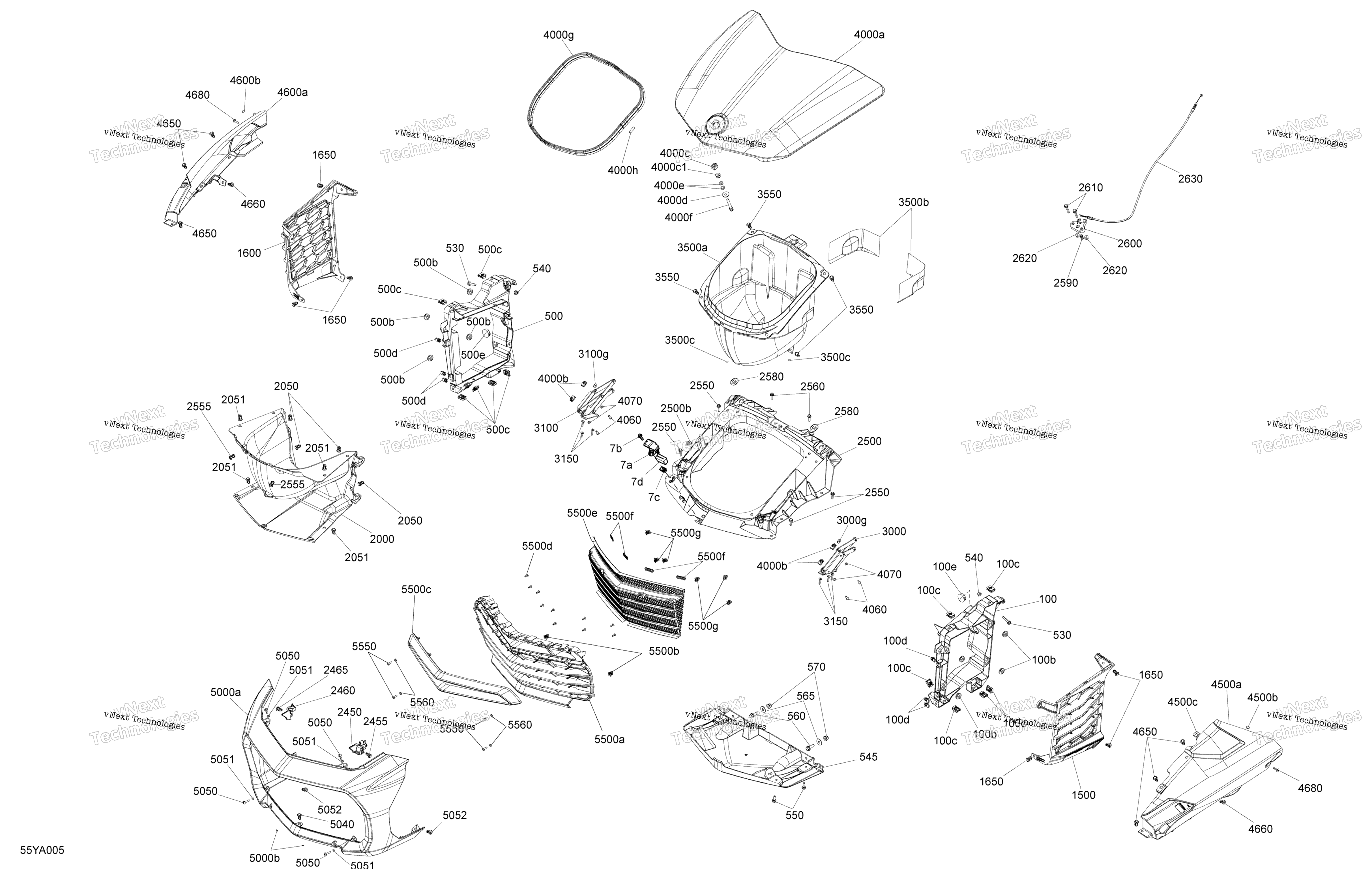 кузов передний Storage Tray