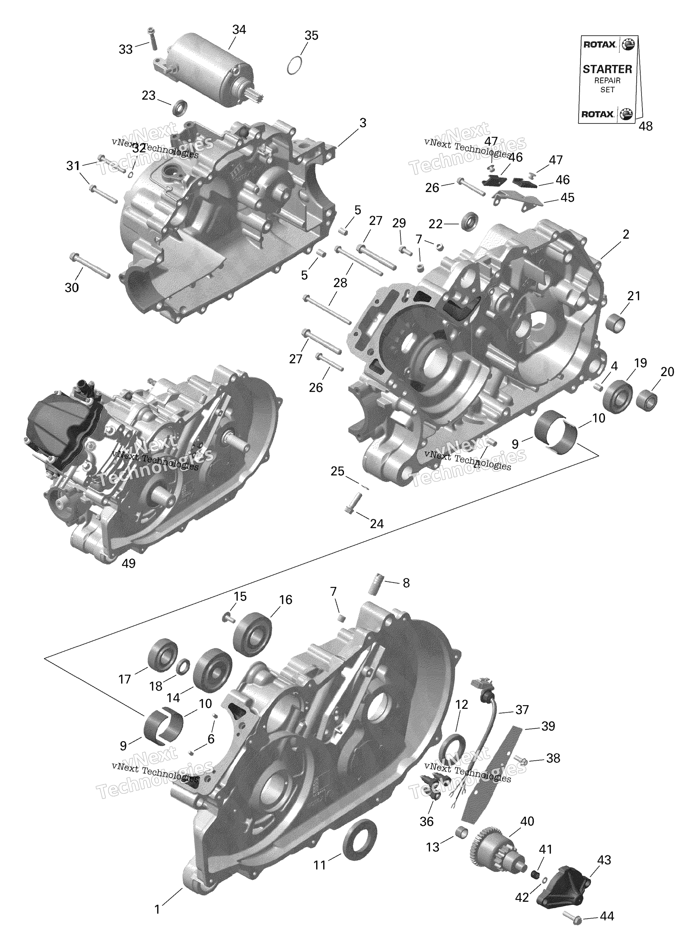 Rotax Crankcase 1