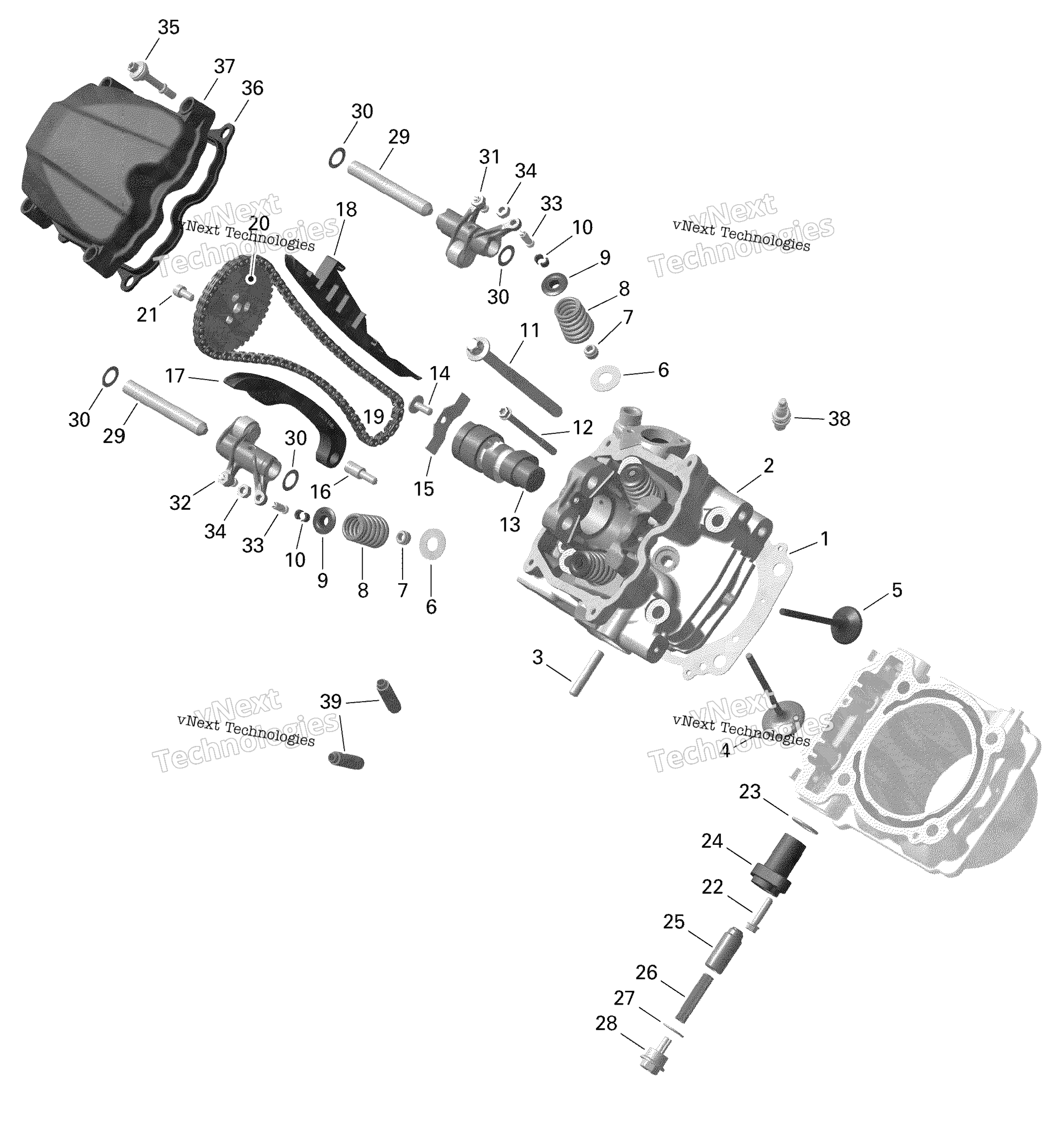 Rotax цилиндр головка
