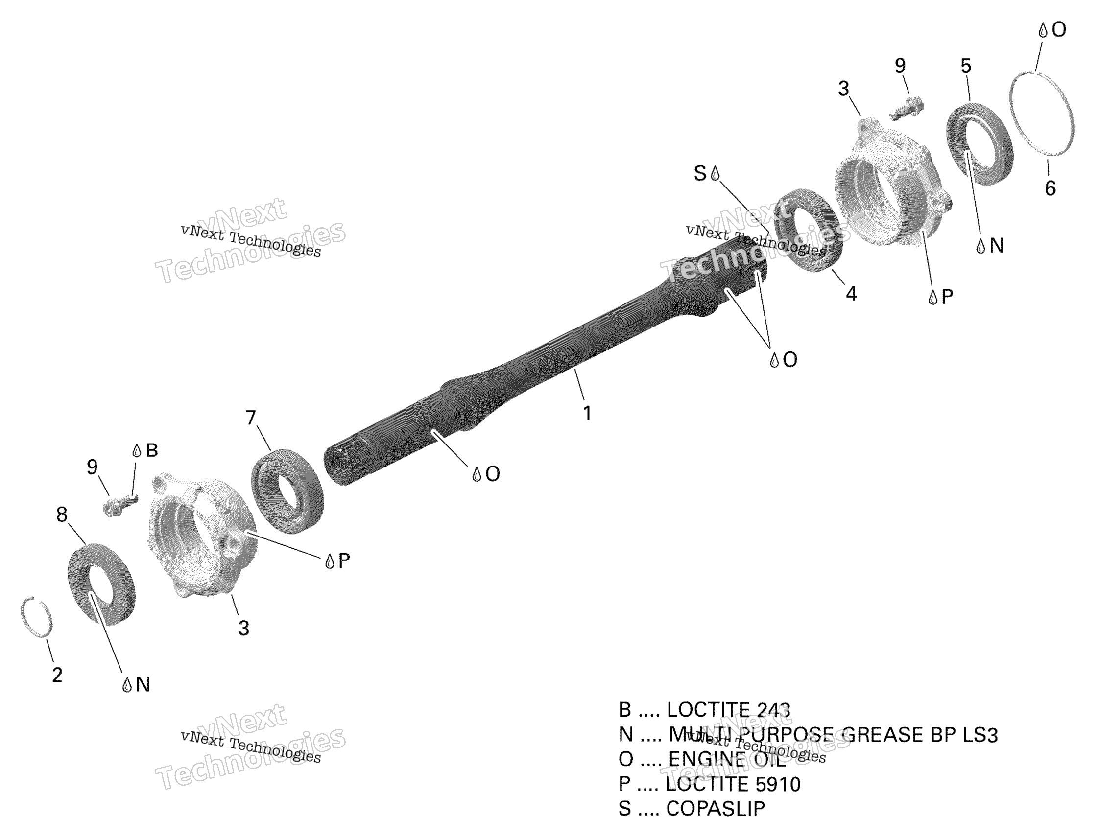 Rotax привод Shaft