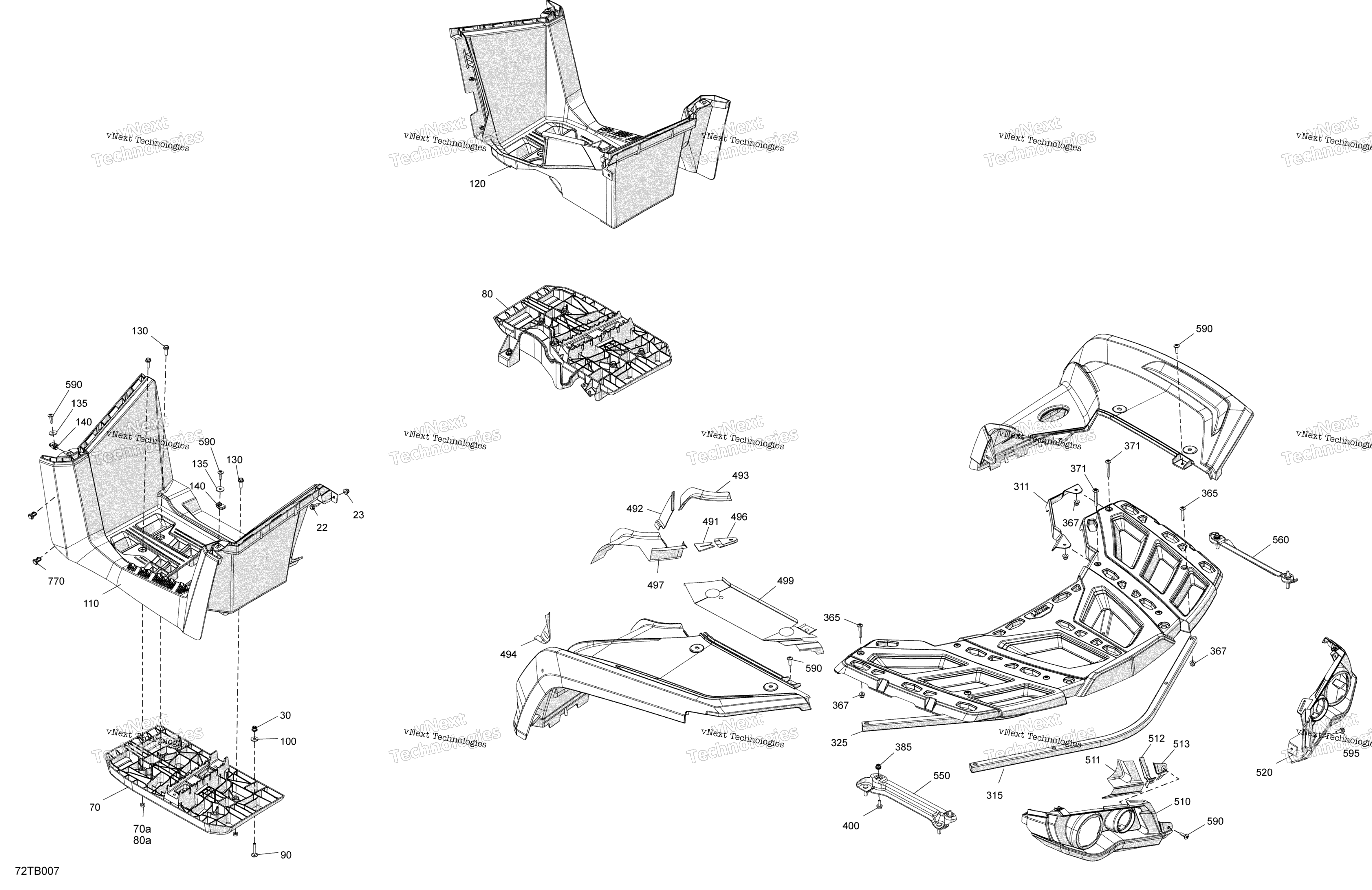 кузов задний Section