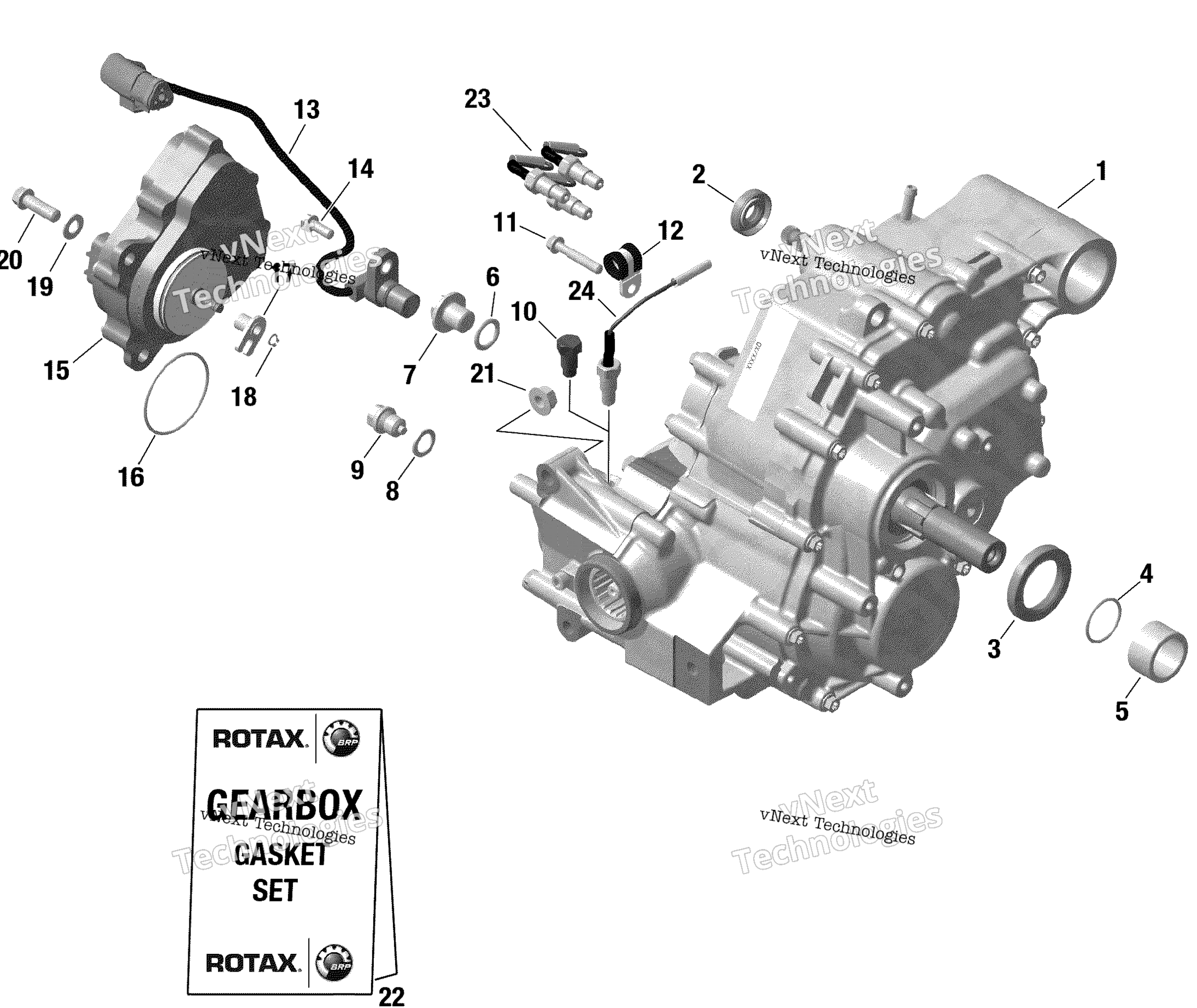 Rotax передача Box и Components 420686217