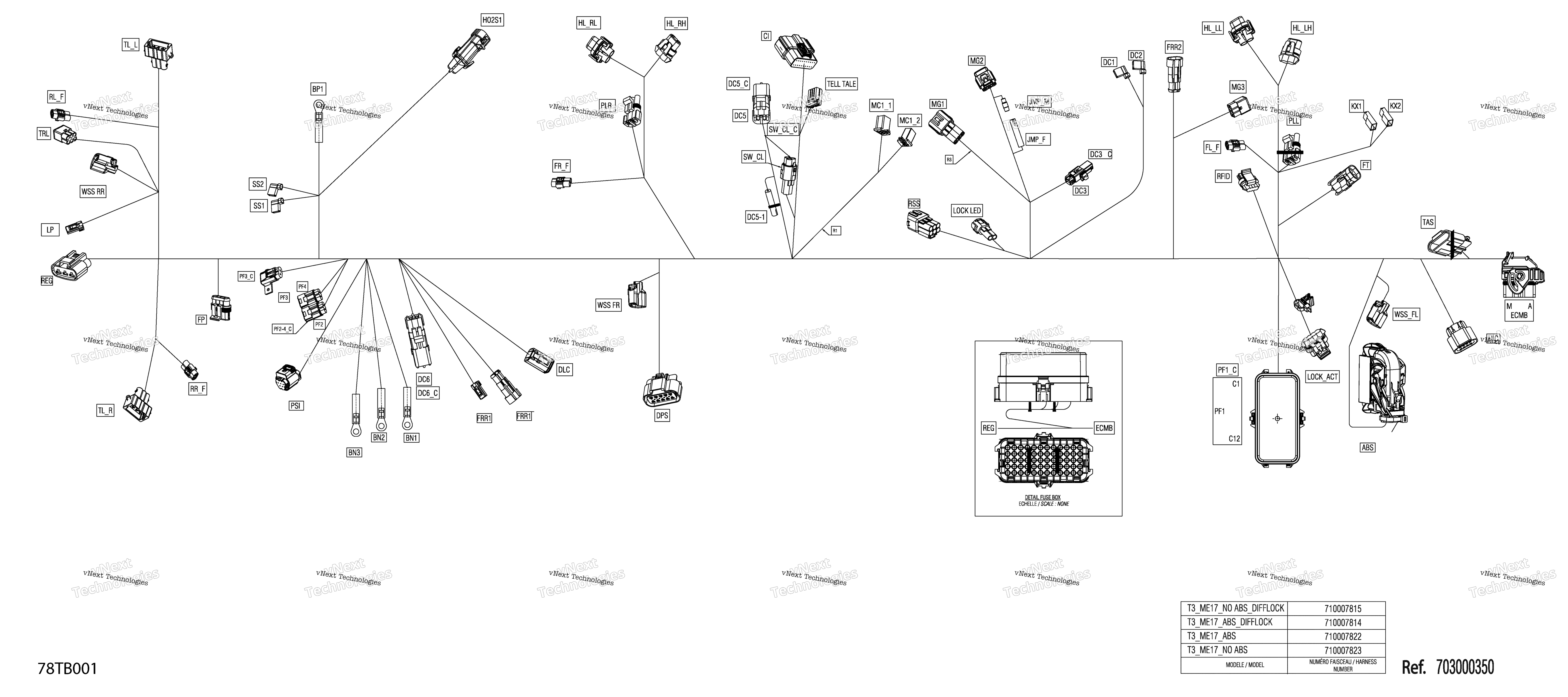 Электрооборудование - Main Harness - 710007822