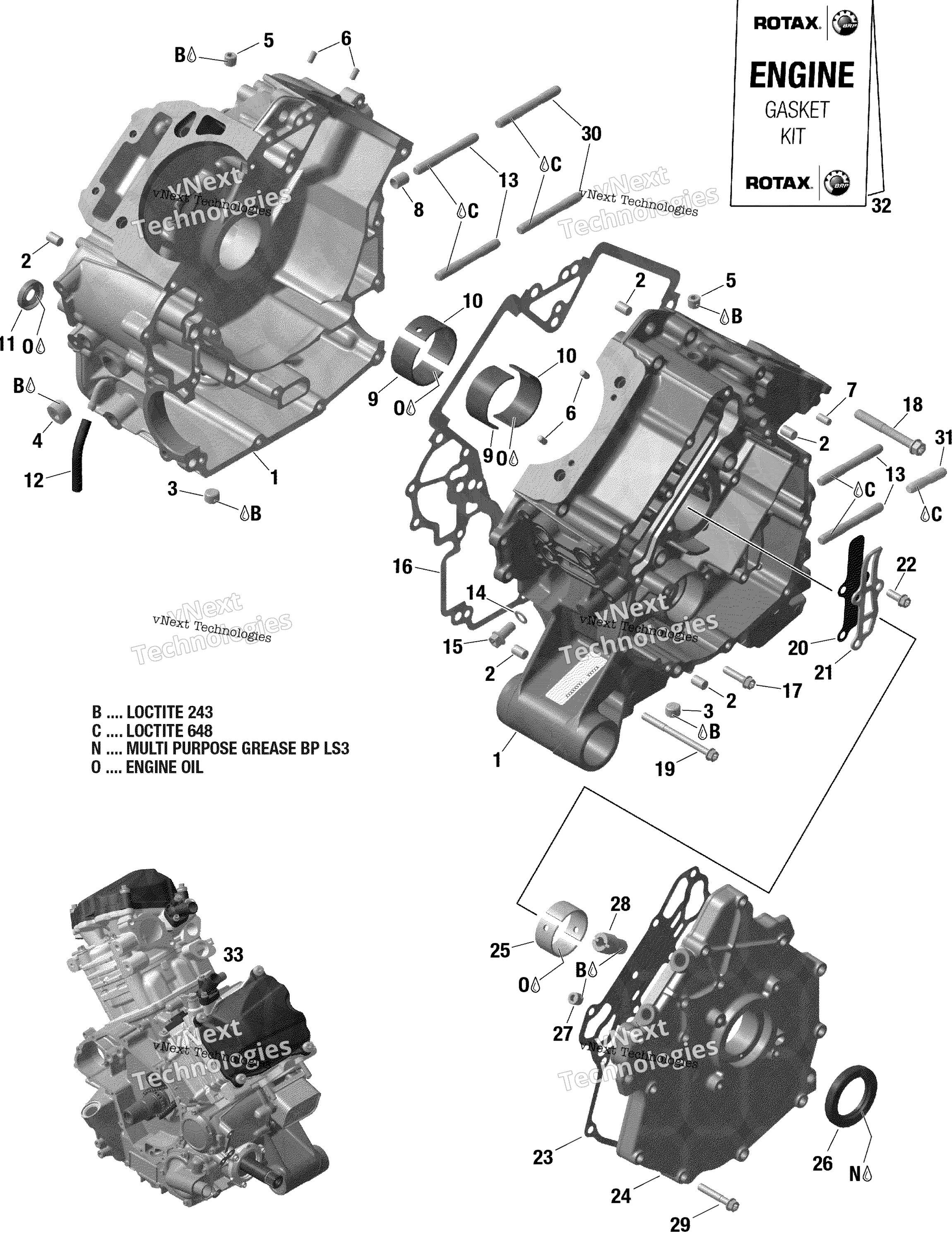 Rotax Crankcase 1