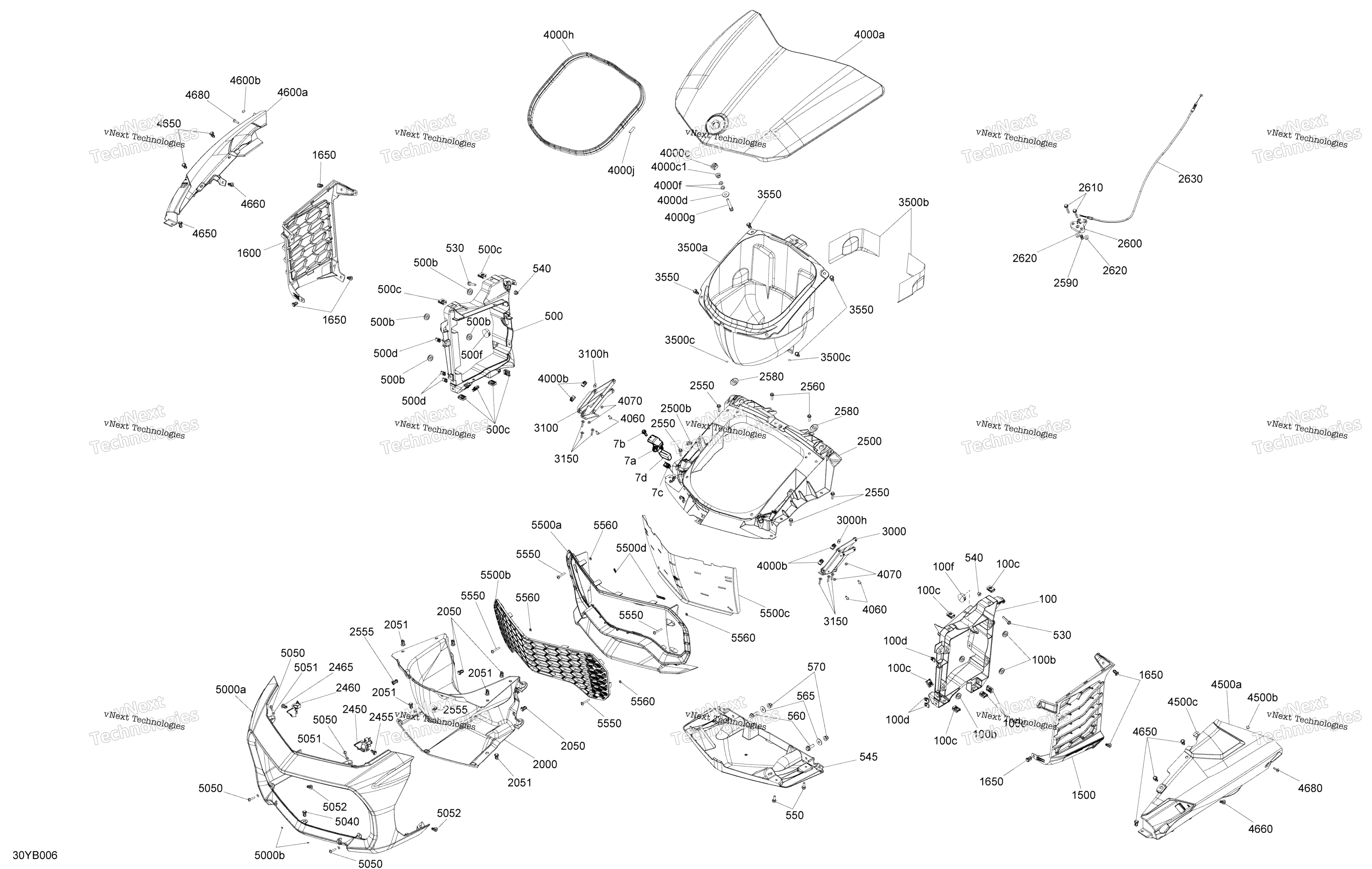 кузов передний Storage Tray