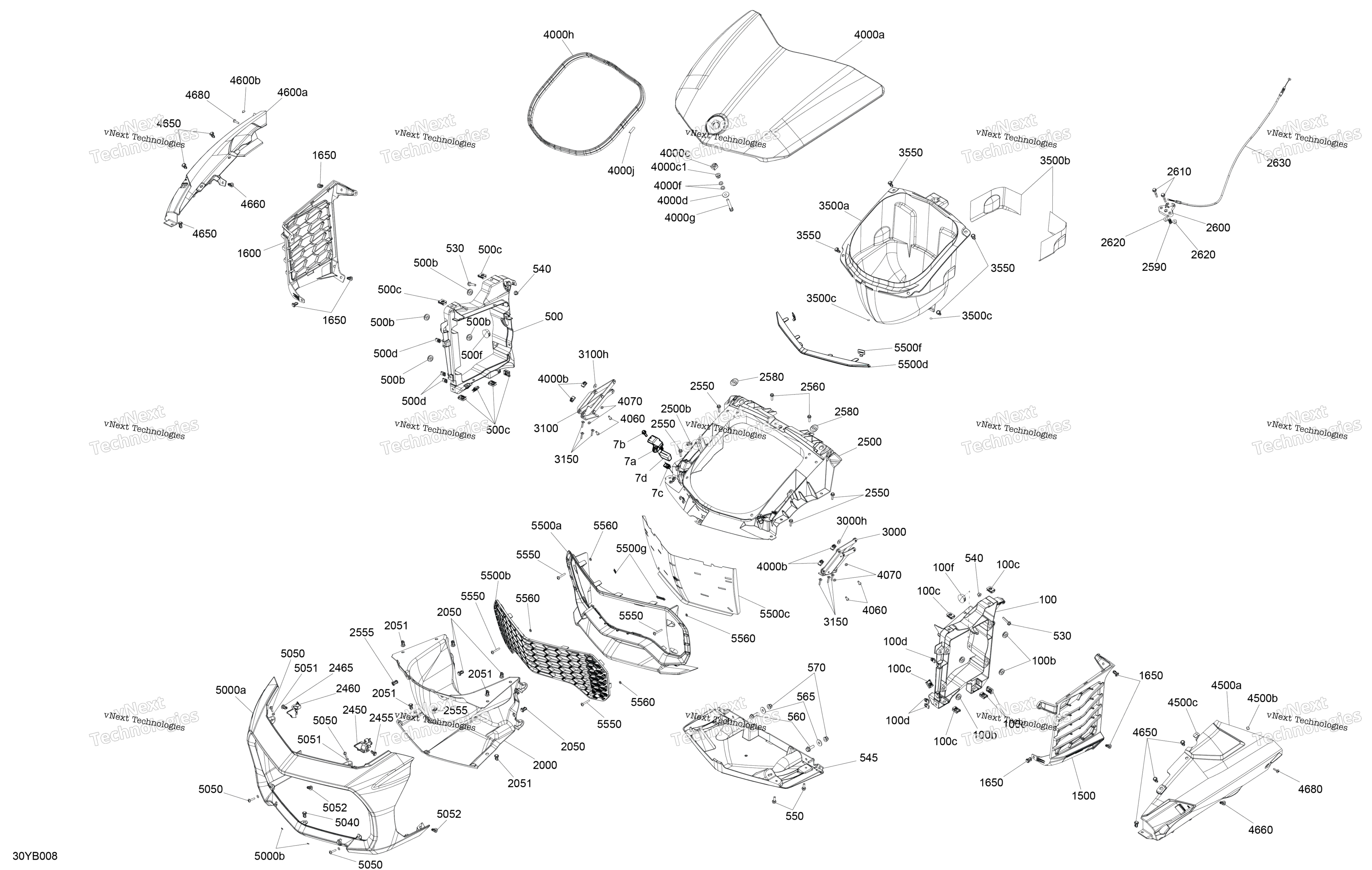 кузов передний Storage Tray