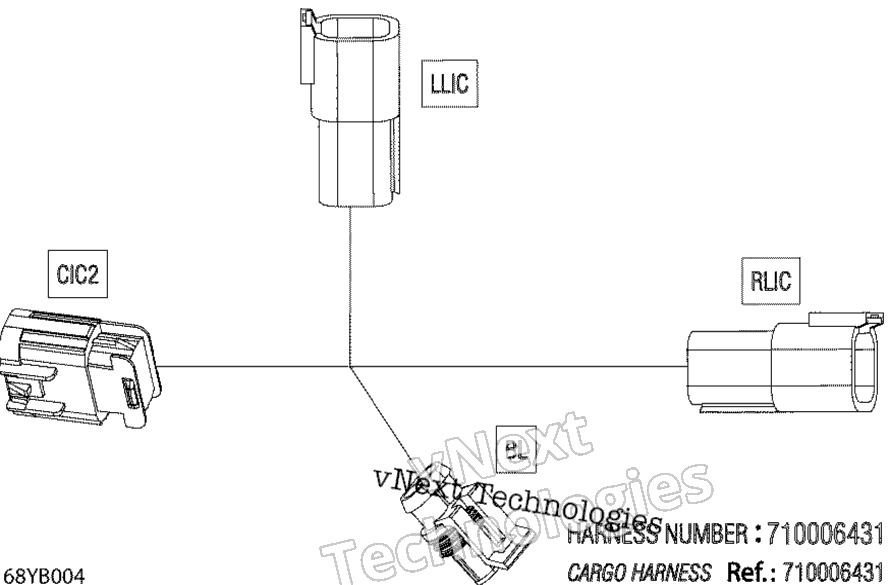 Электрооборудование - Cargo Harness - 710006431