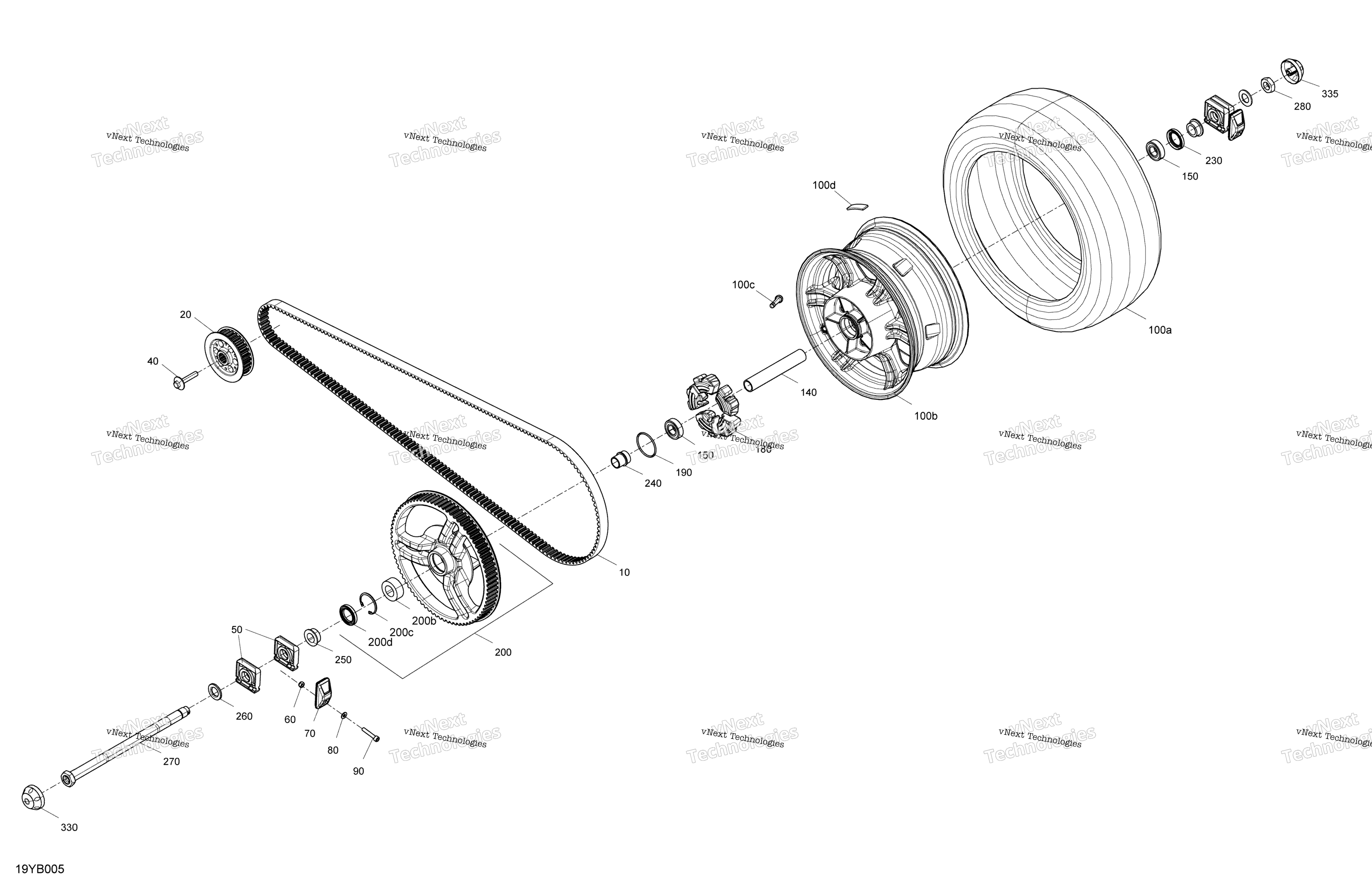 Привод Rear - Common Parts