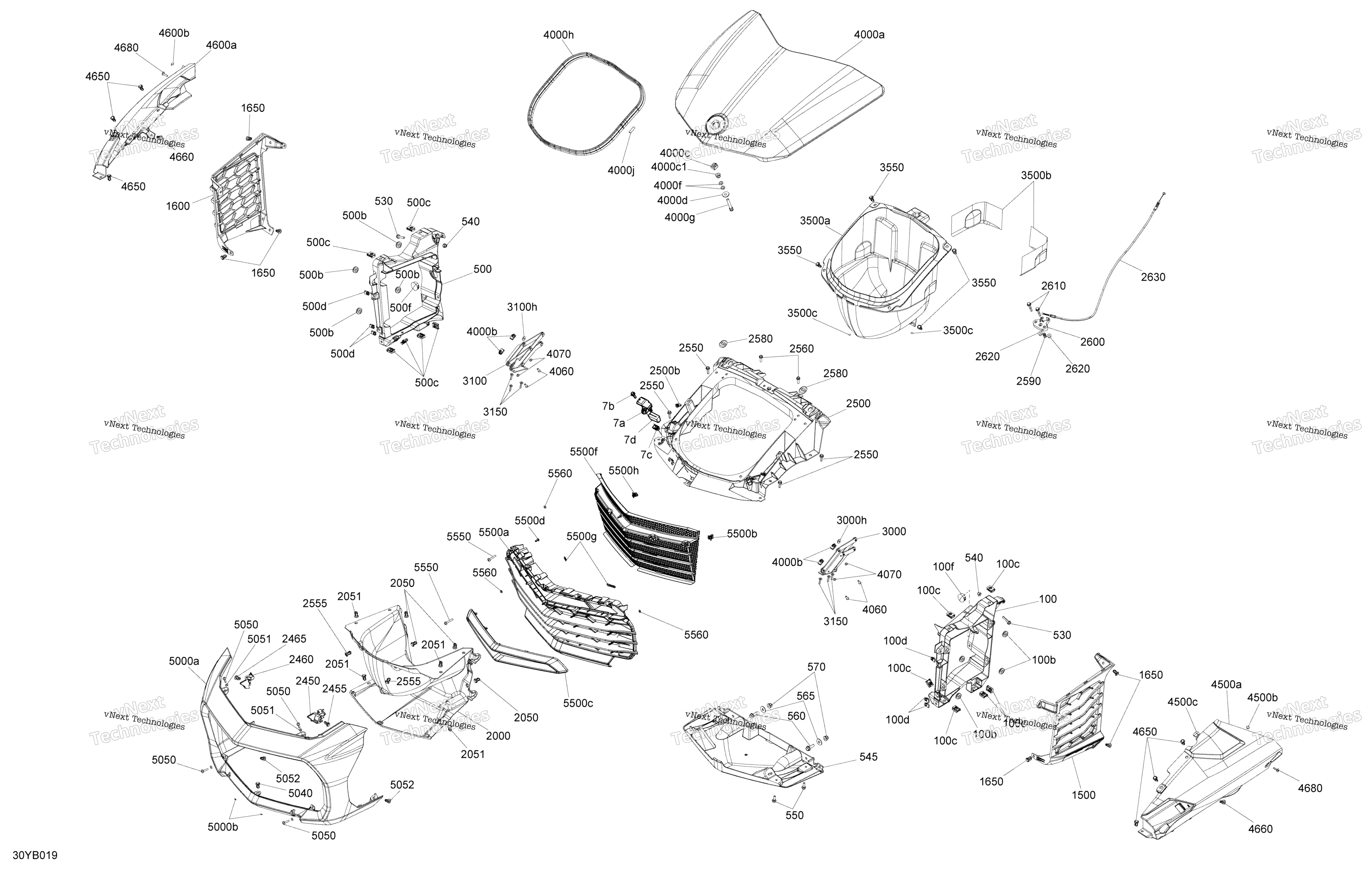 кузов передний Storage Tray