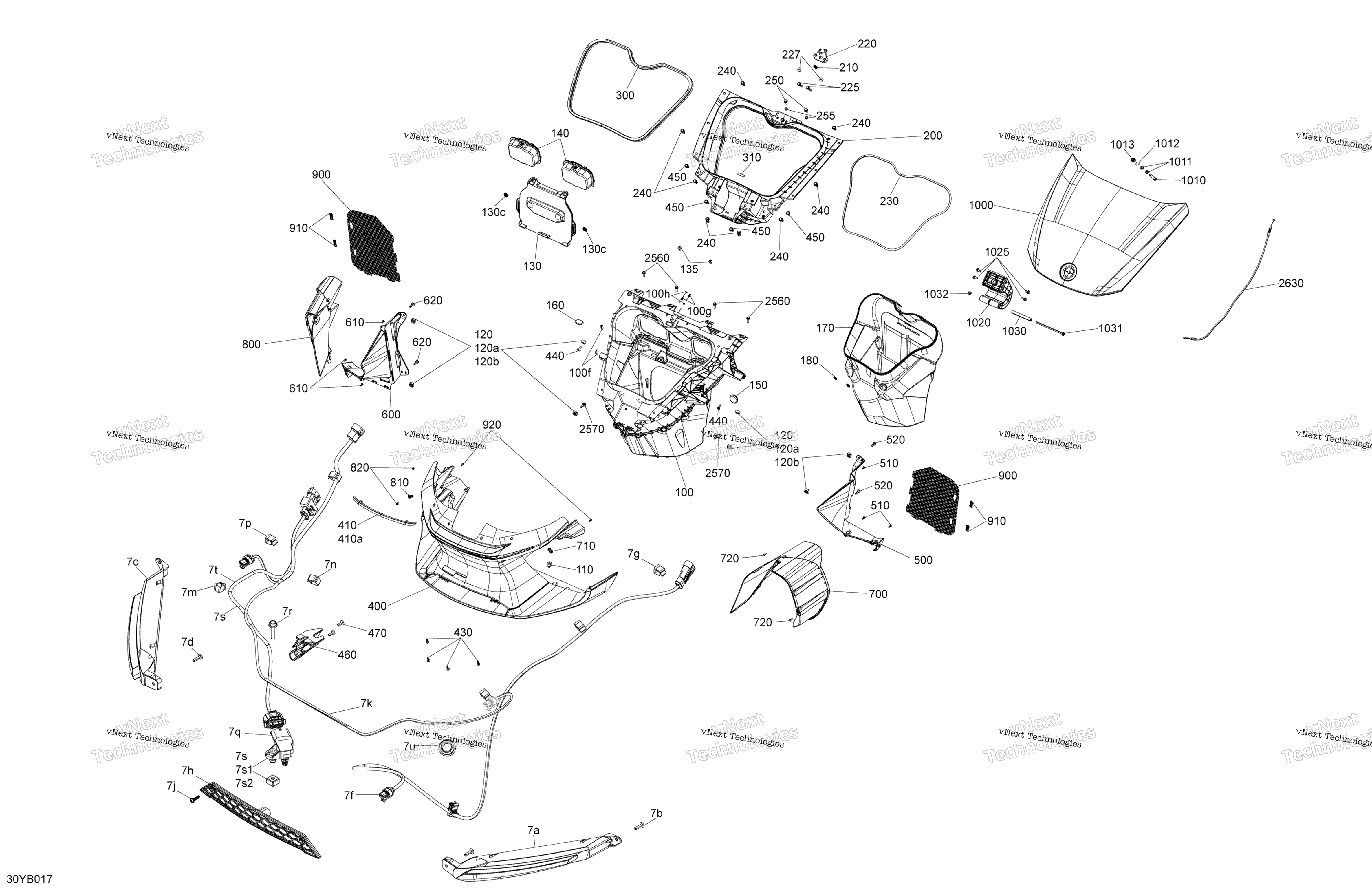 кузов передний Storage Tray