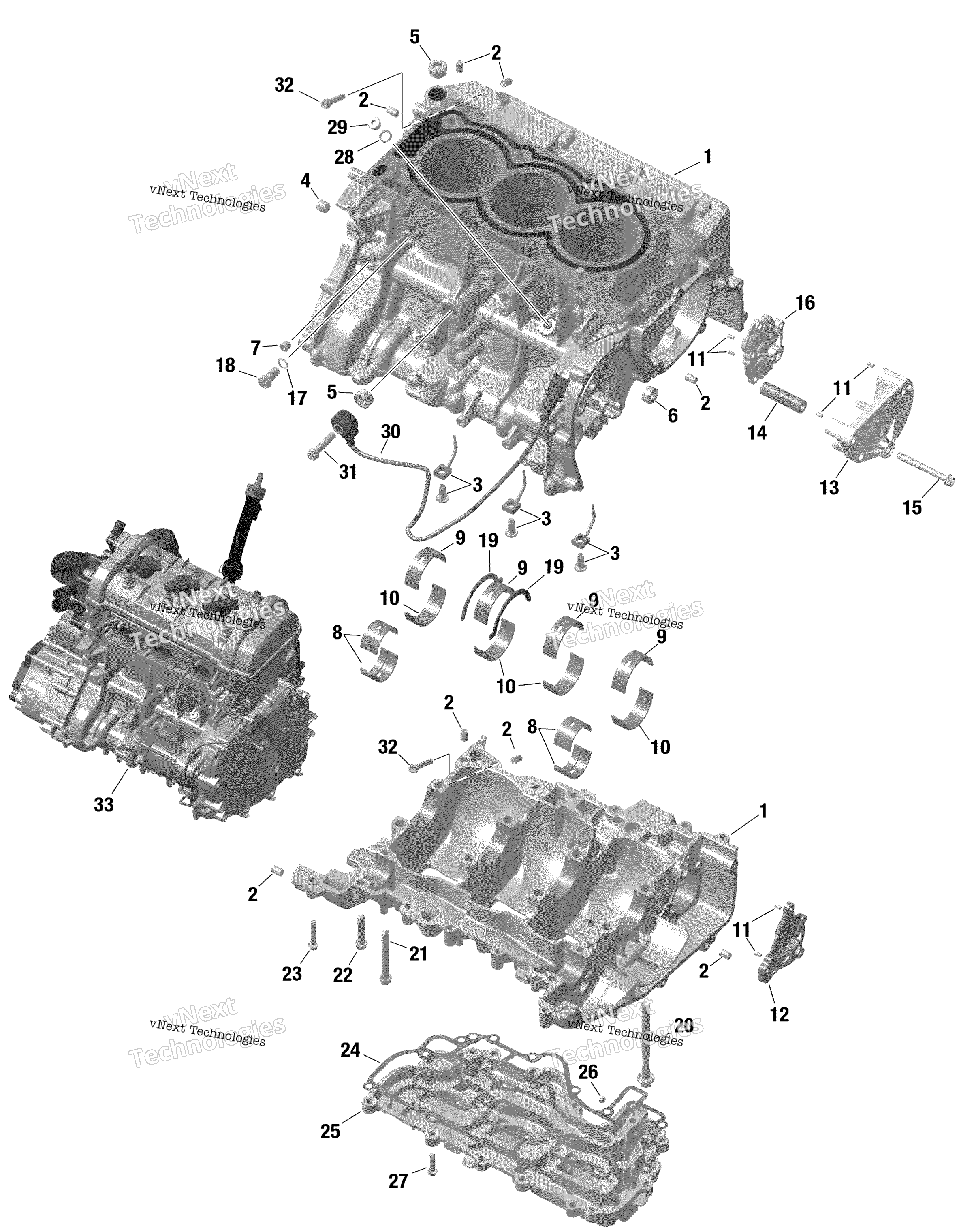 Rotax Crankcase